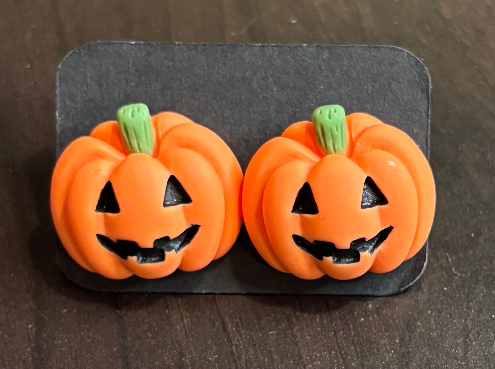 Pumpkin Resin Earrings