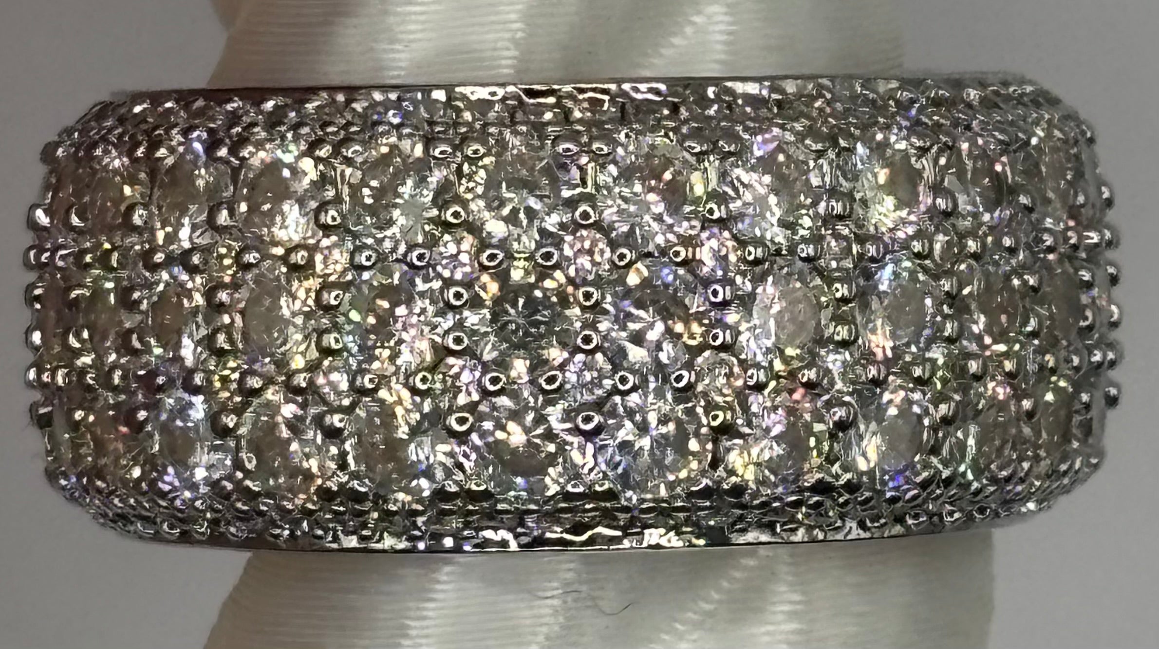 BP Diamond CZ Rhodium Ring Size 8