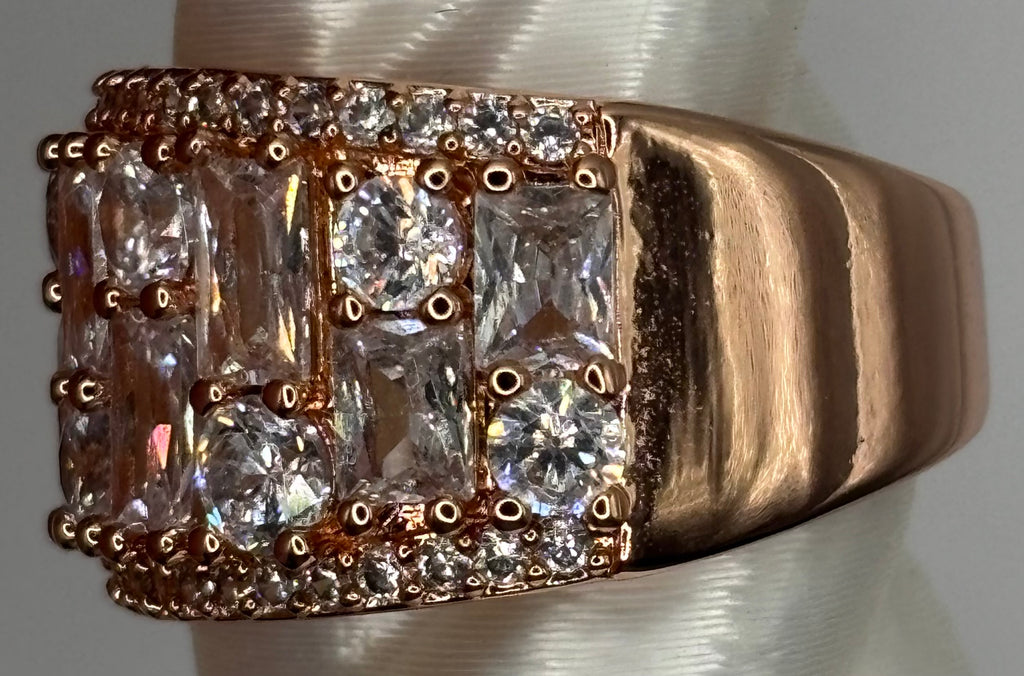 BP Diamond CZ Rose Gold Ring Size 7