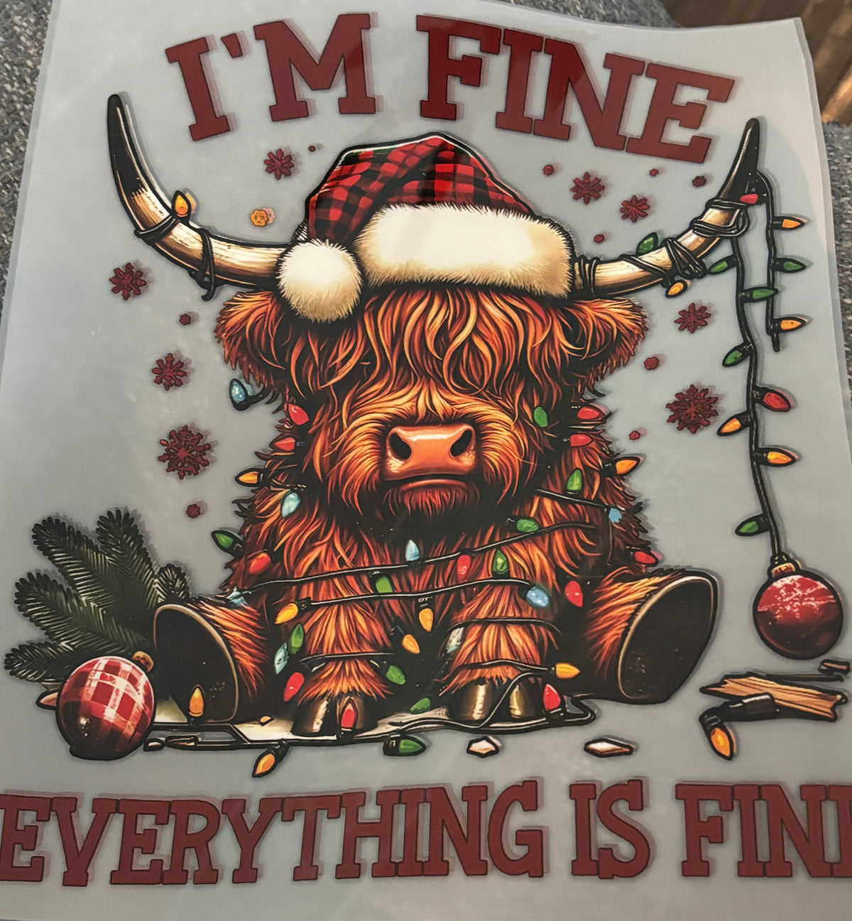 I’m Fine Shirt Design