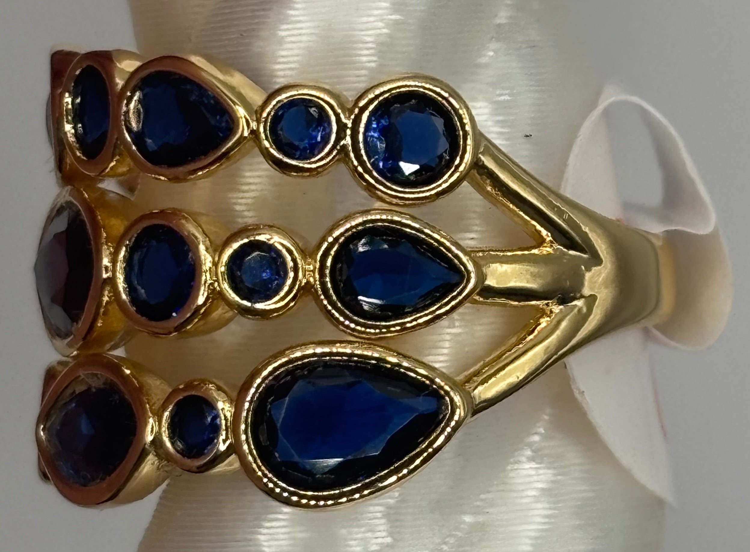 BP Sapphire Gold Ring Size 6