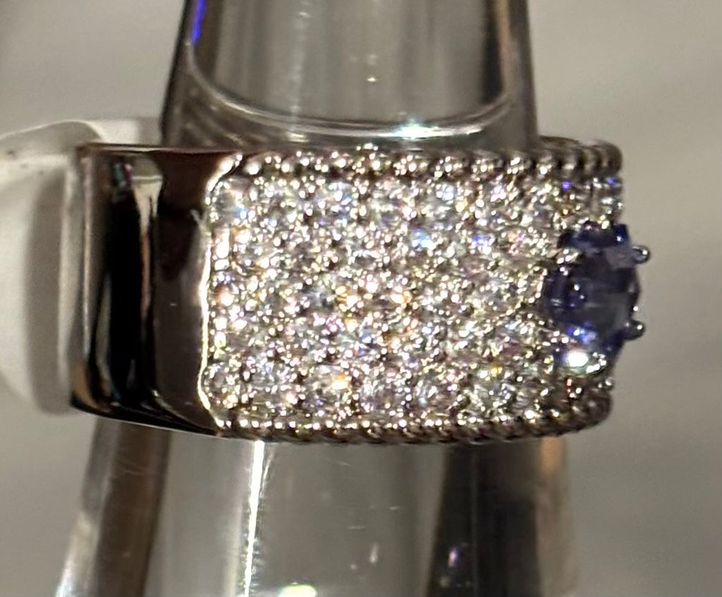 BP TANZANITE Hematite Ring Size 7