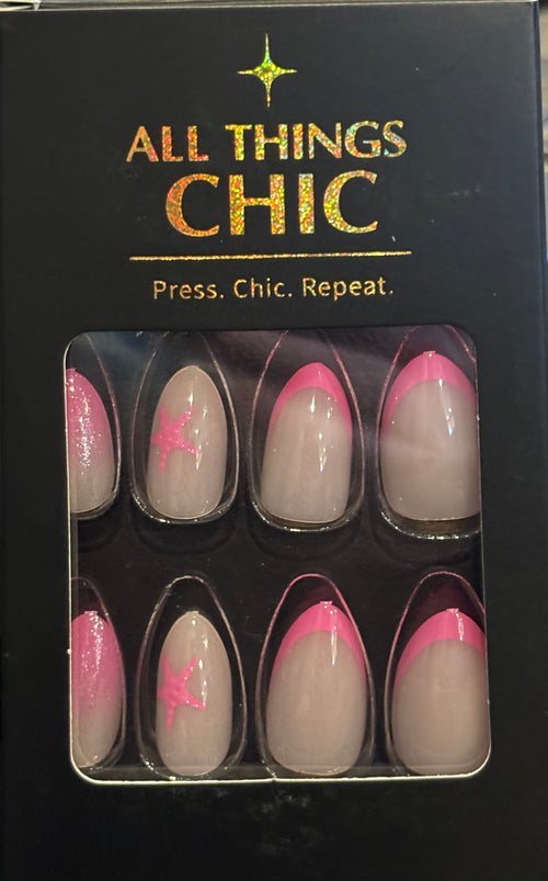 Beach Please Press-On Nails Short/Medium