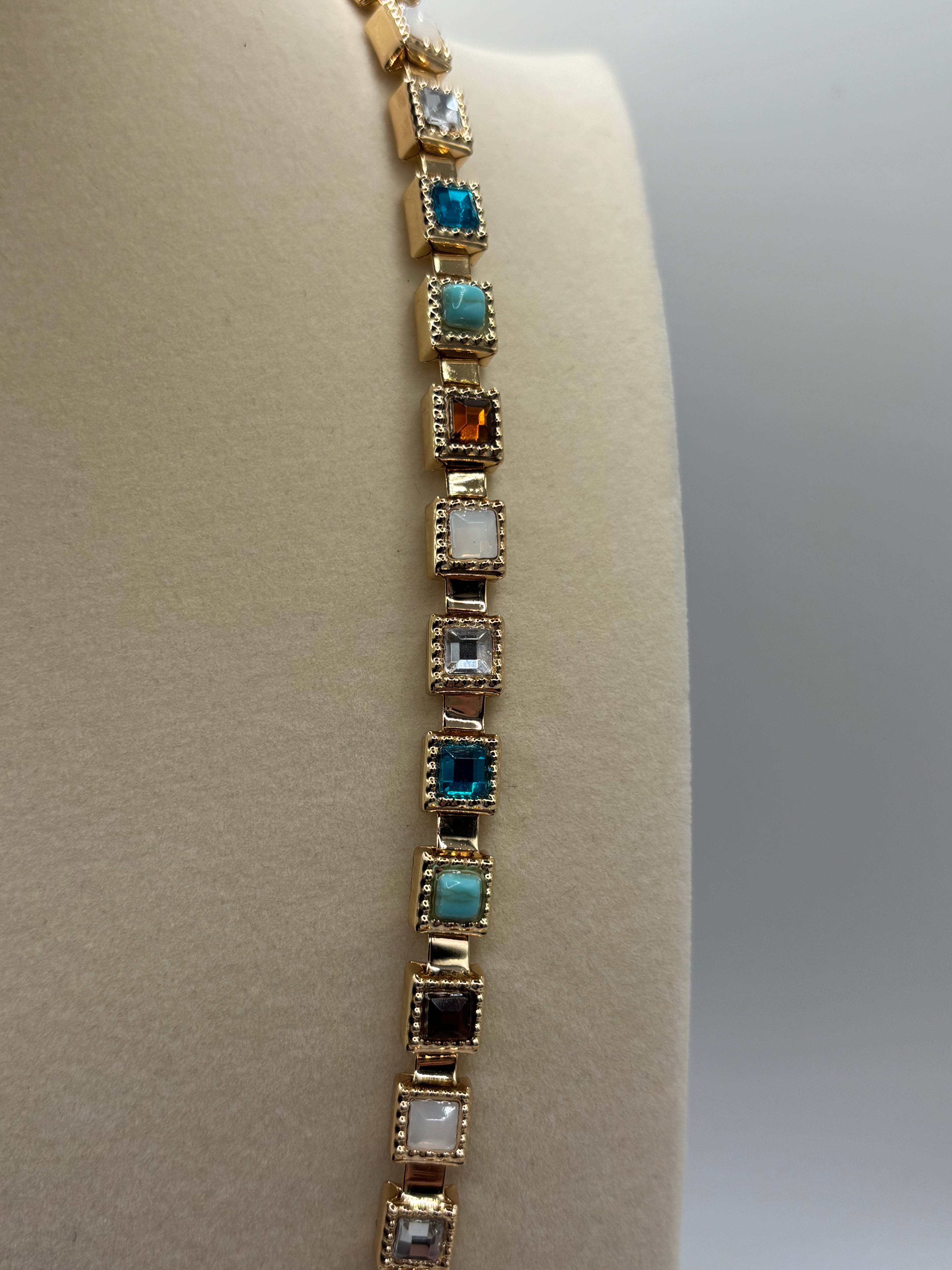 ATC Square Gem Necklace