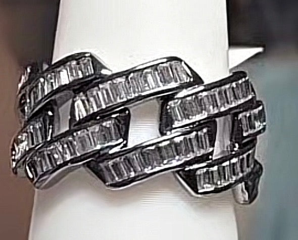 BP CZ Hematite Size 6 Ring April 2026 Preorder