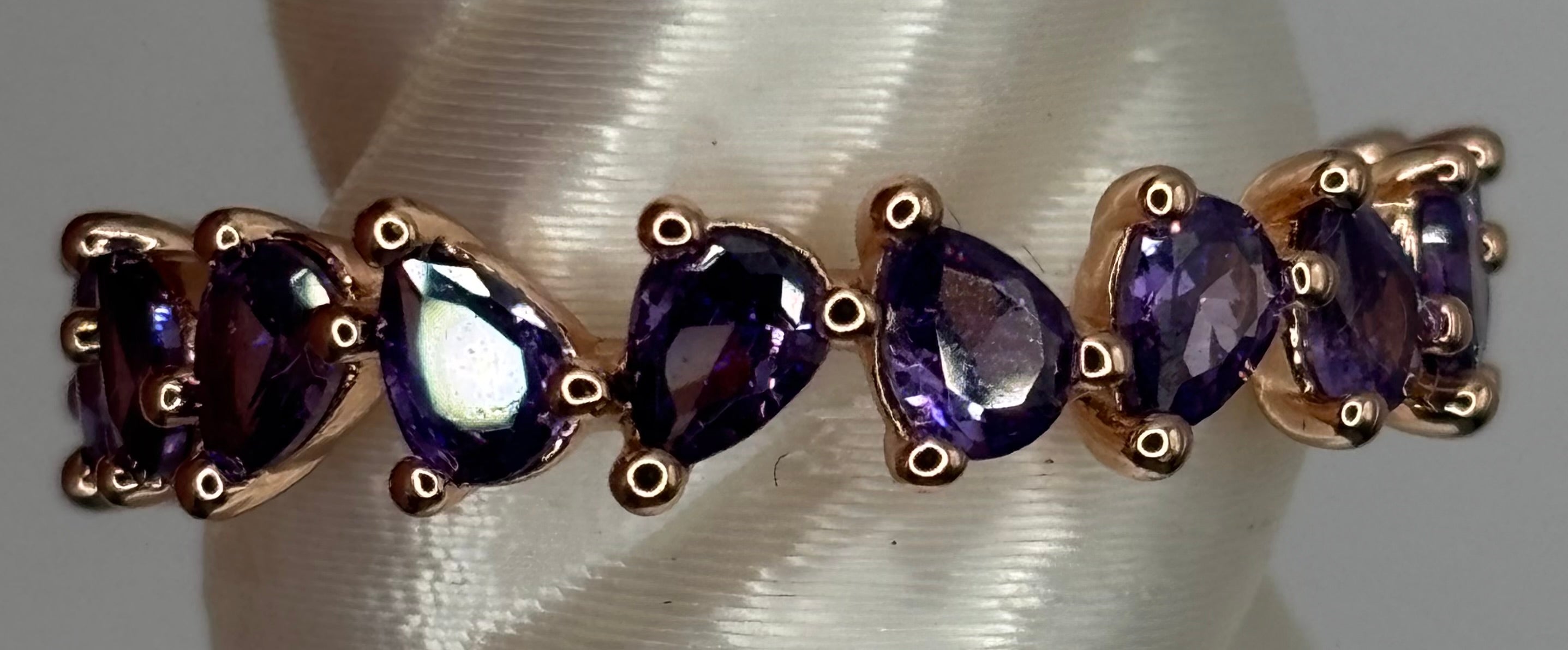 BP Amethyst Cubic Zirconia Rose Gold Size 9