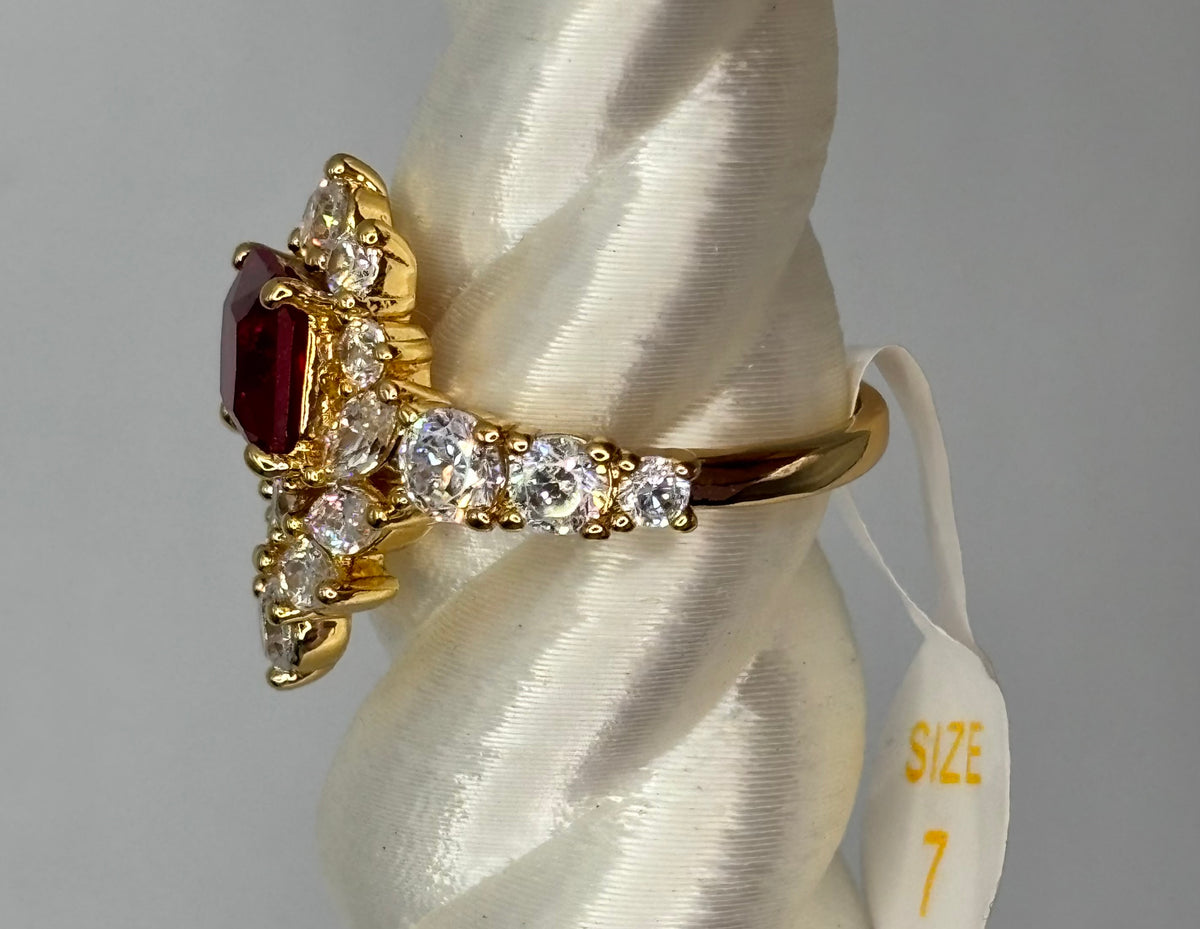 BP Ruby Gold Ring Size 7