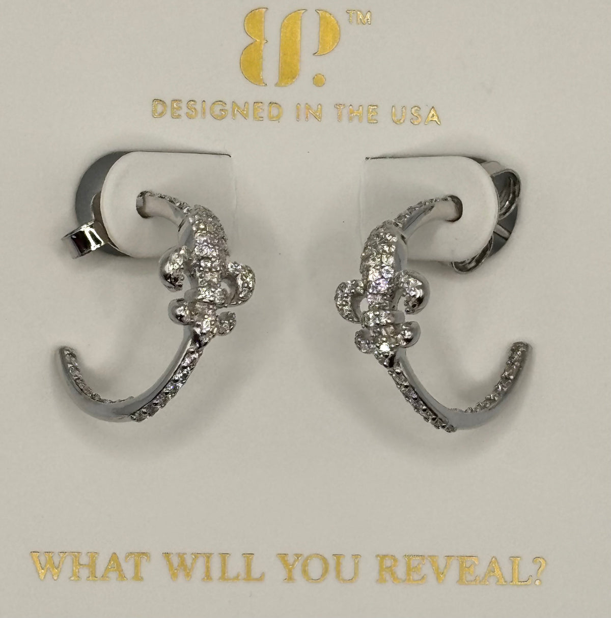 BP Fleur de Lis Hoops  Sterling Club 2026 Earrings