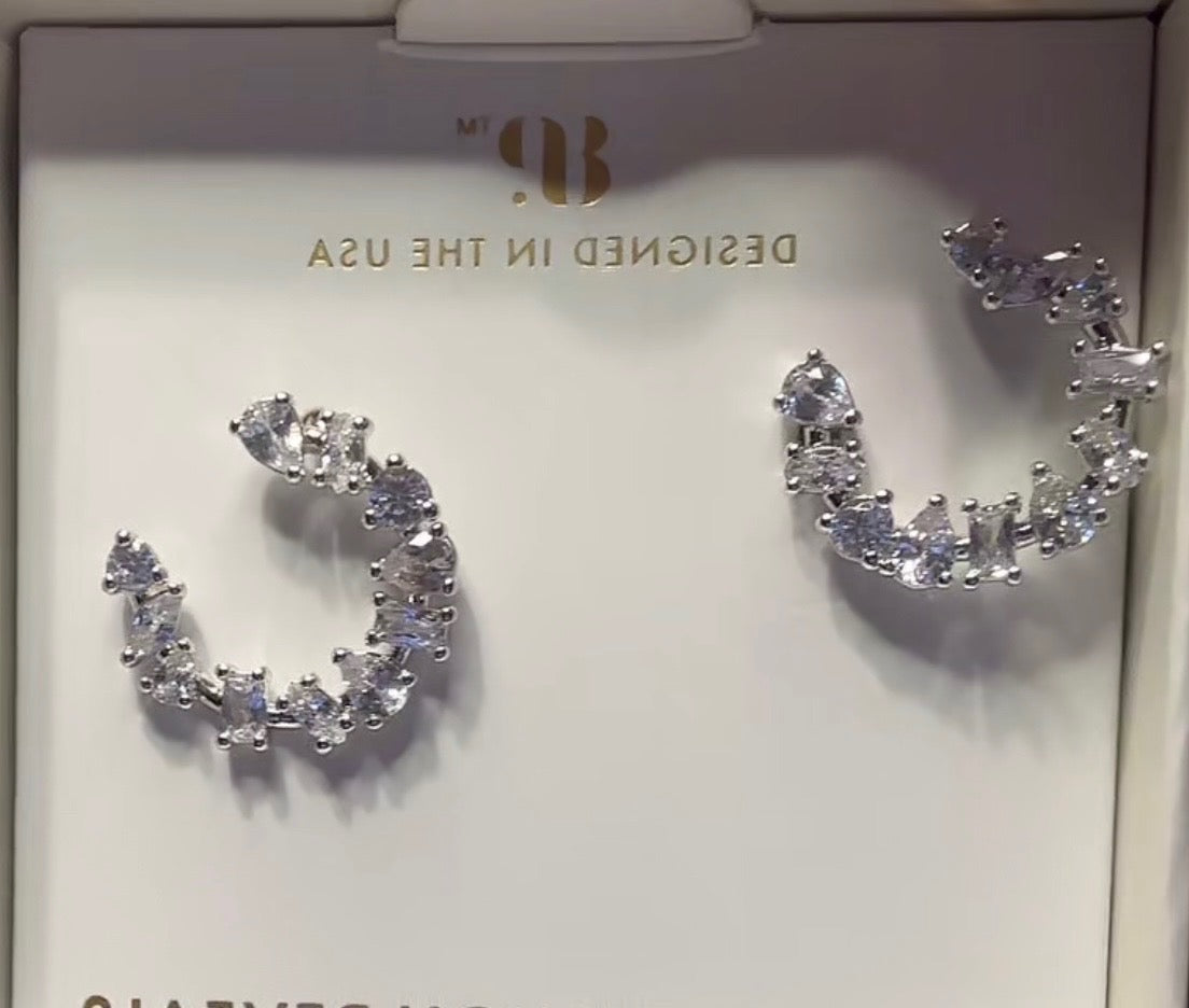 Lumina PreOrder Earrings Rhodium