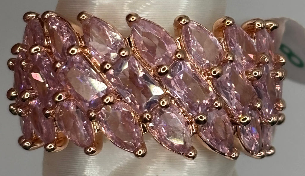 BP Rose Quartz Rose Gold Ring Size 8