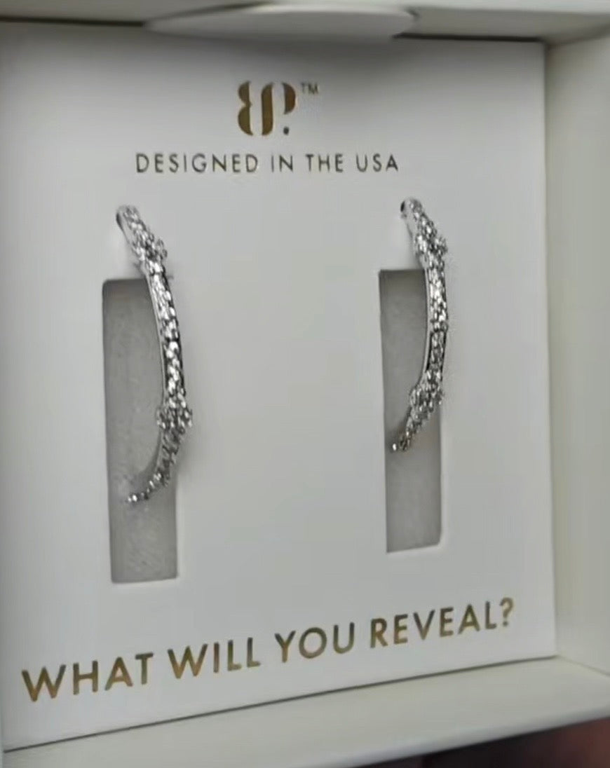 Lumina Fireflight Fashionista Earrings Rhodium