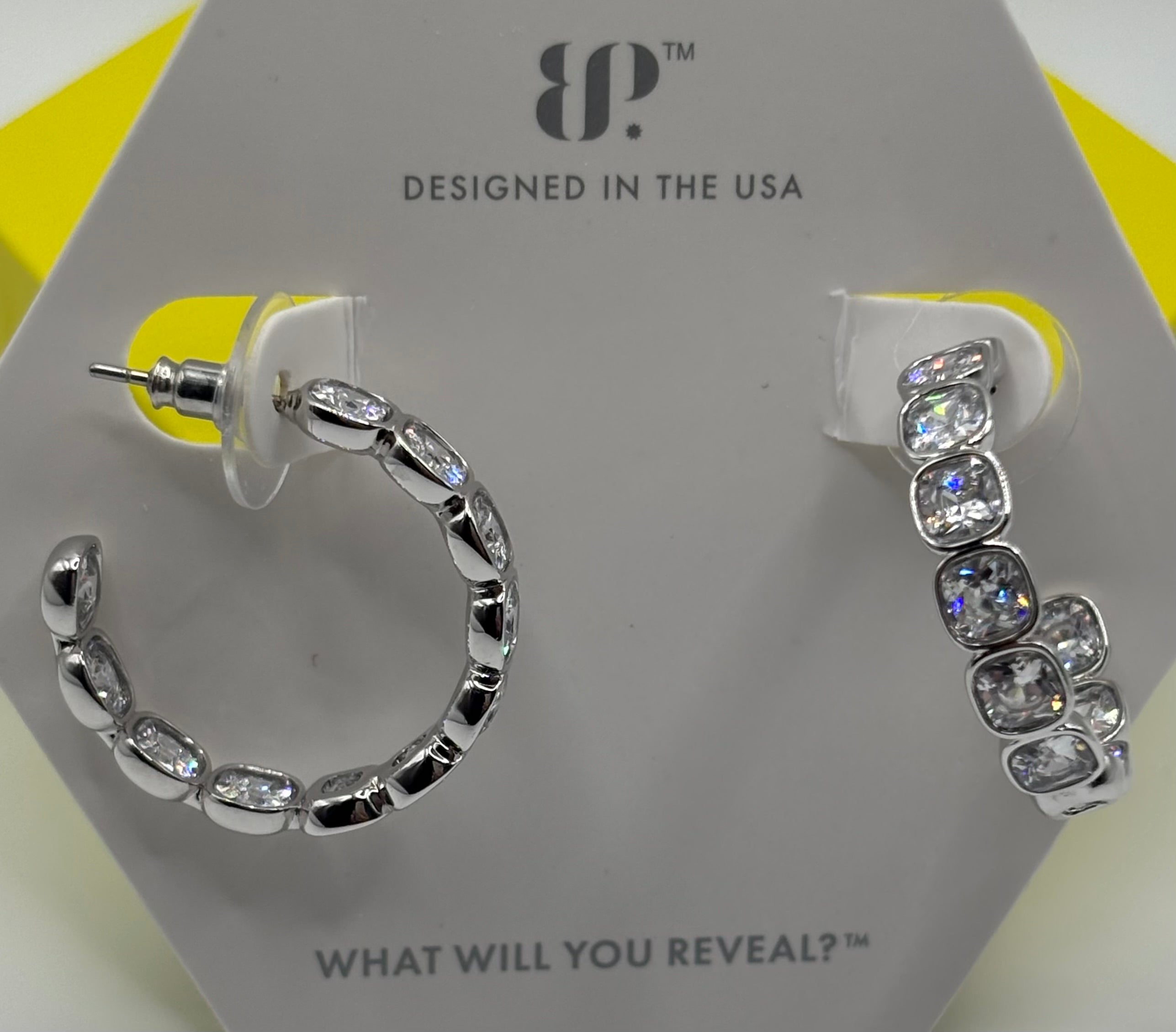 BP Lumiere Facet Hoops