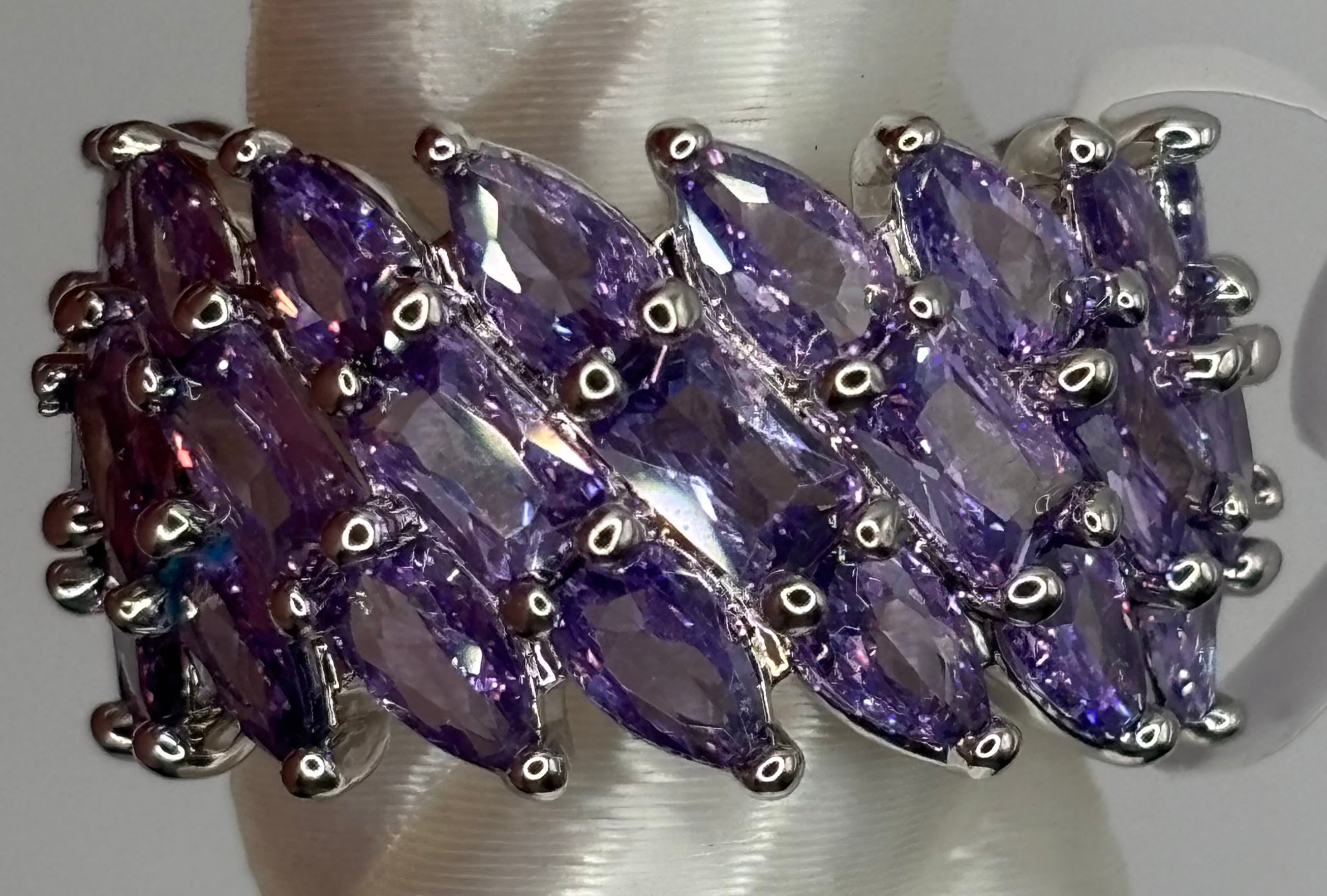 BP Amethyst Hematite Ring Size 6