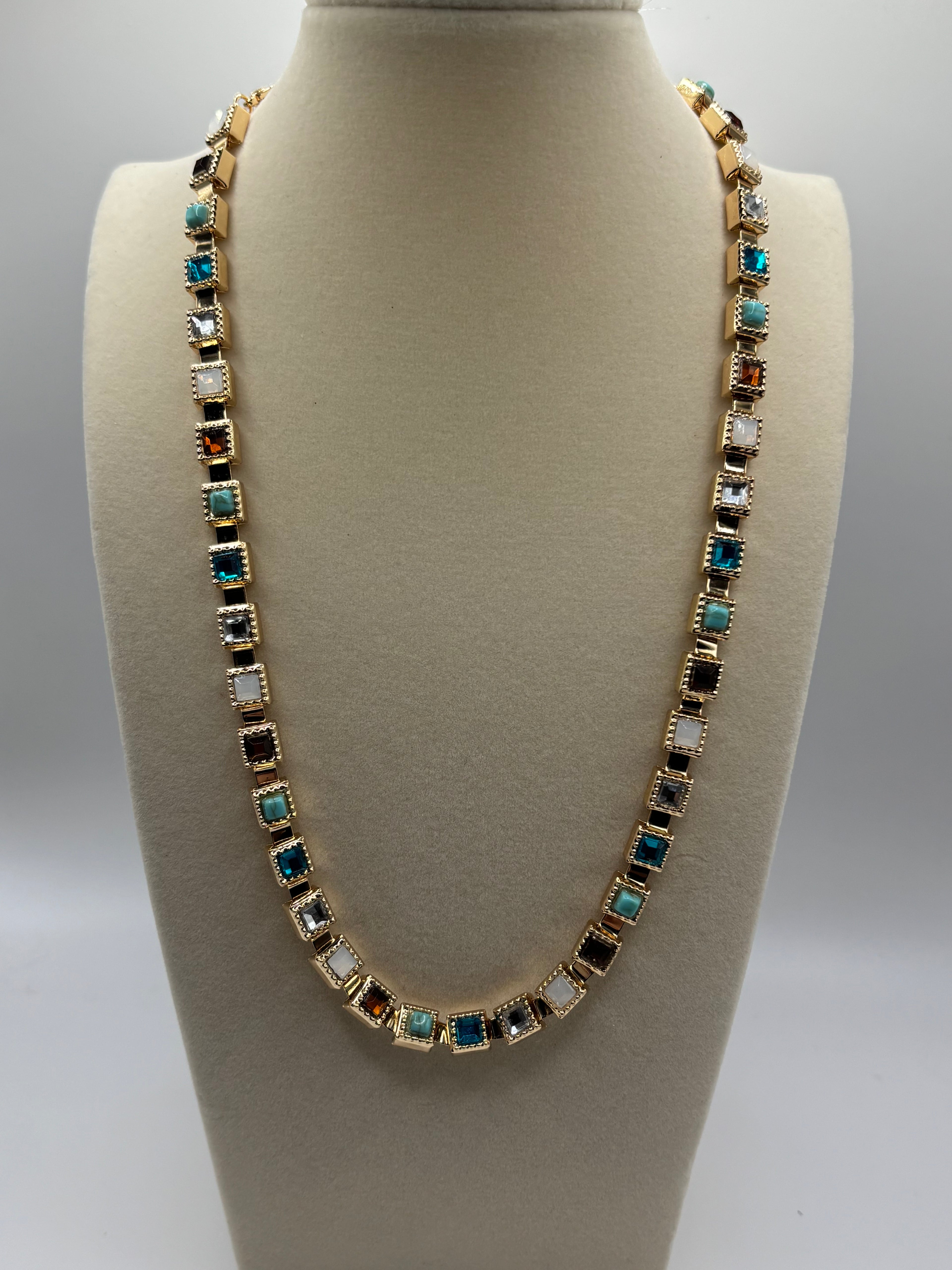 ATC Square Gem Necklace