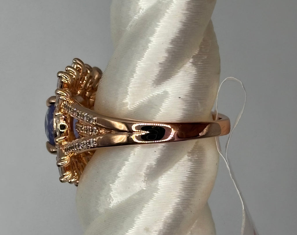 BP Purple Kunzite Rose Gold Ring Size 6