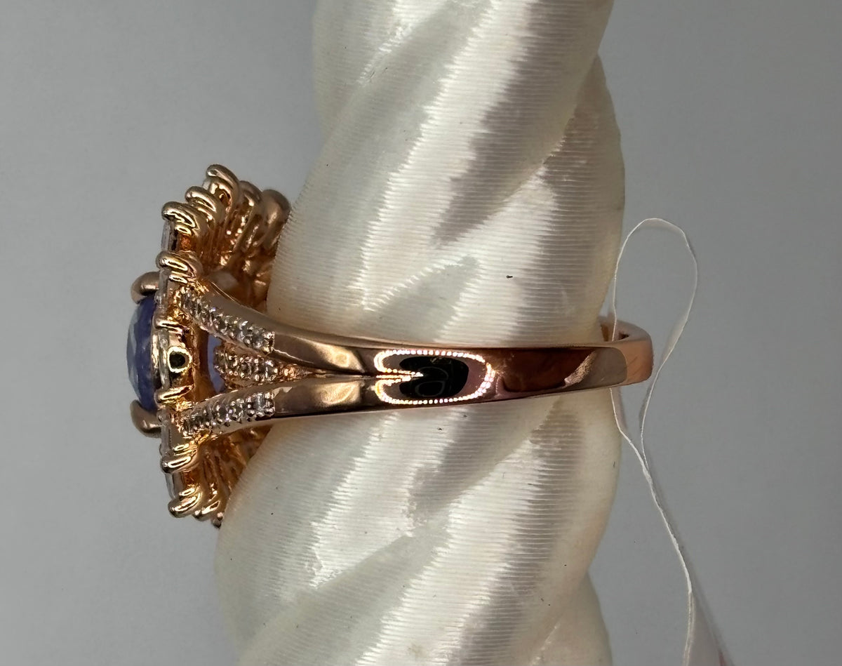 BP Purple Kunzite Rose Gold Ring Size 6
