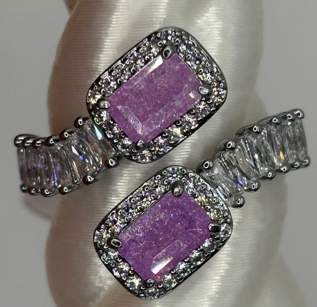 BP Iris Ice Crystal Hematite Ring Size 6