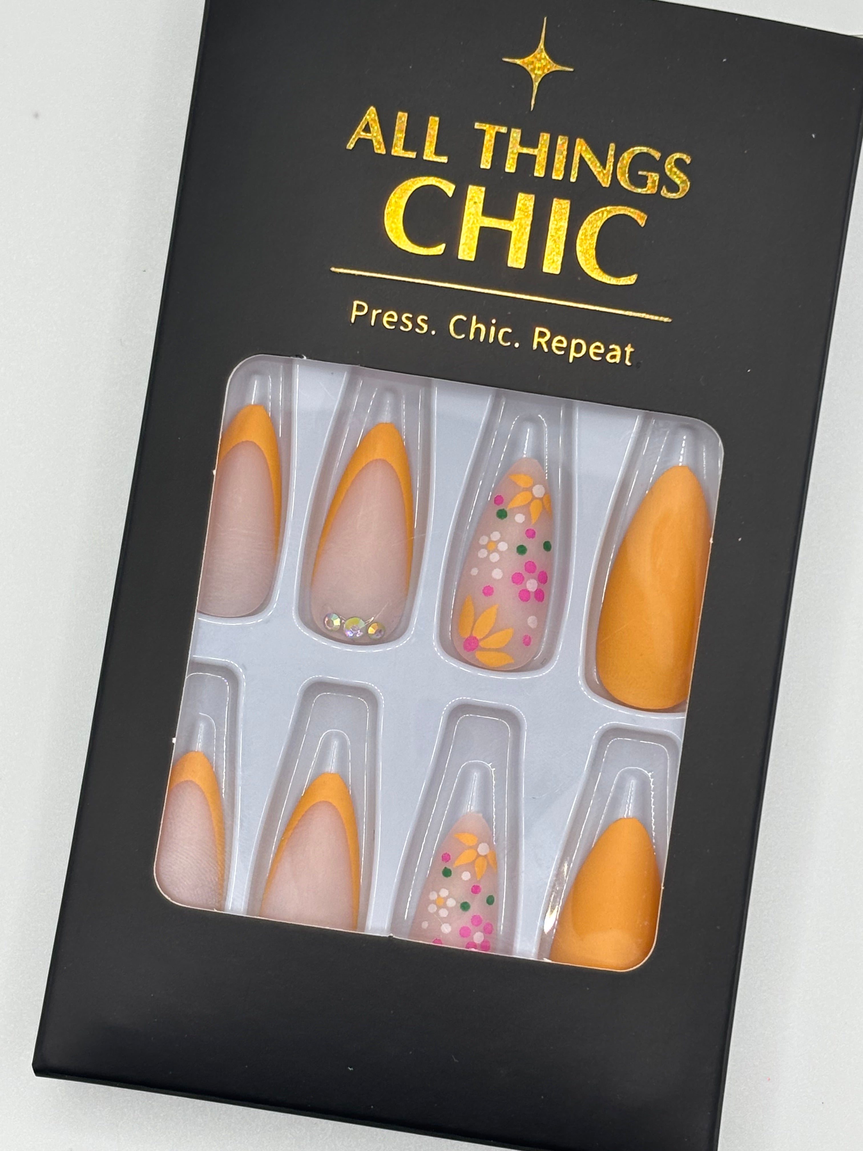 Summer Sorbet Press-On Nails Medium
