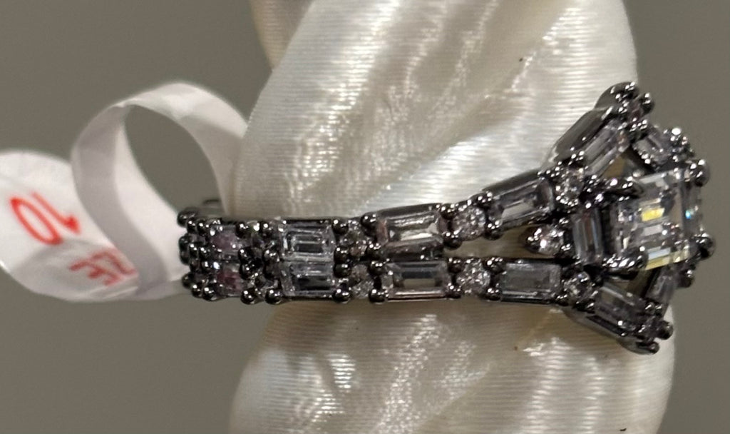 Lumina Between Crystal Crowns Size 10 Hematite