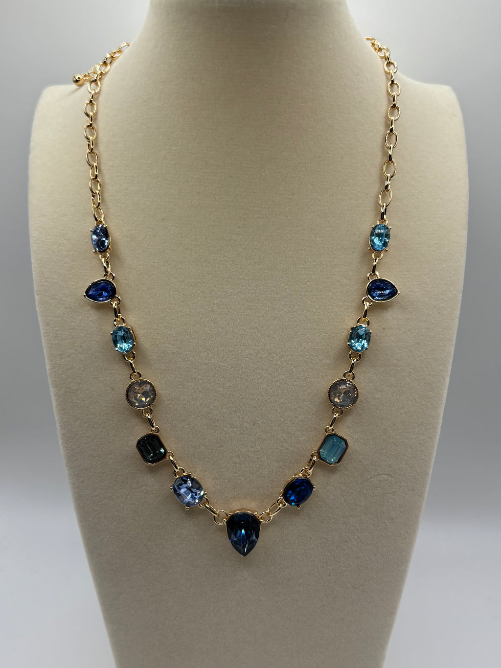 ATC Ombre Blue Gem Necklace Preorder