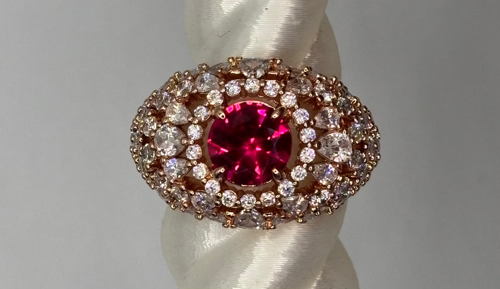 BP Ruby Rose Gold Ring Size 8