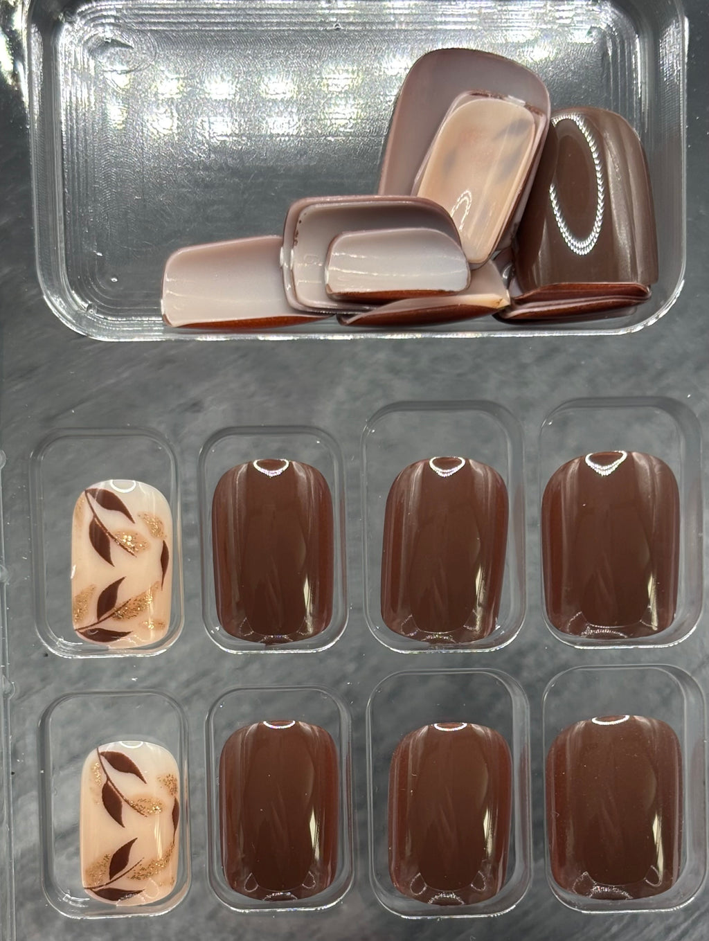 Maple Mist Press-On Nails Short