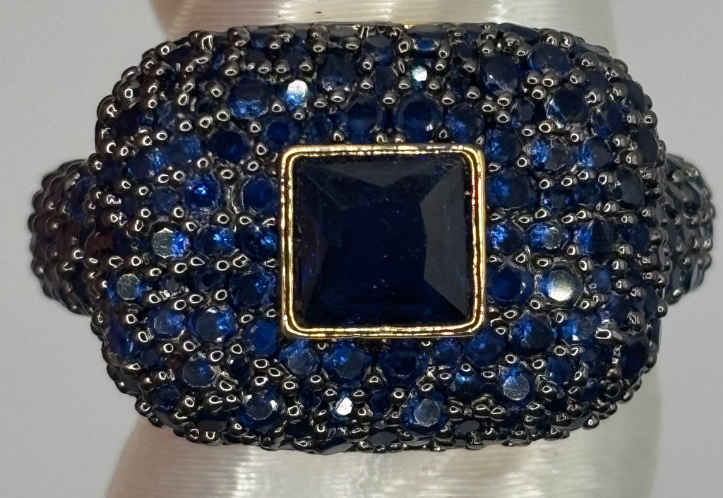 BP Sapphire Gold Ring Size 7