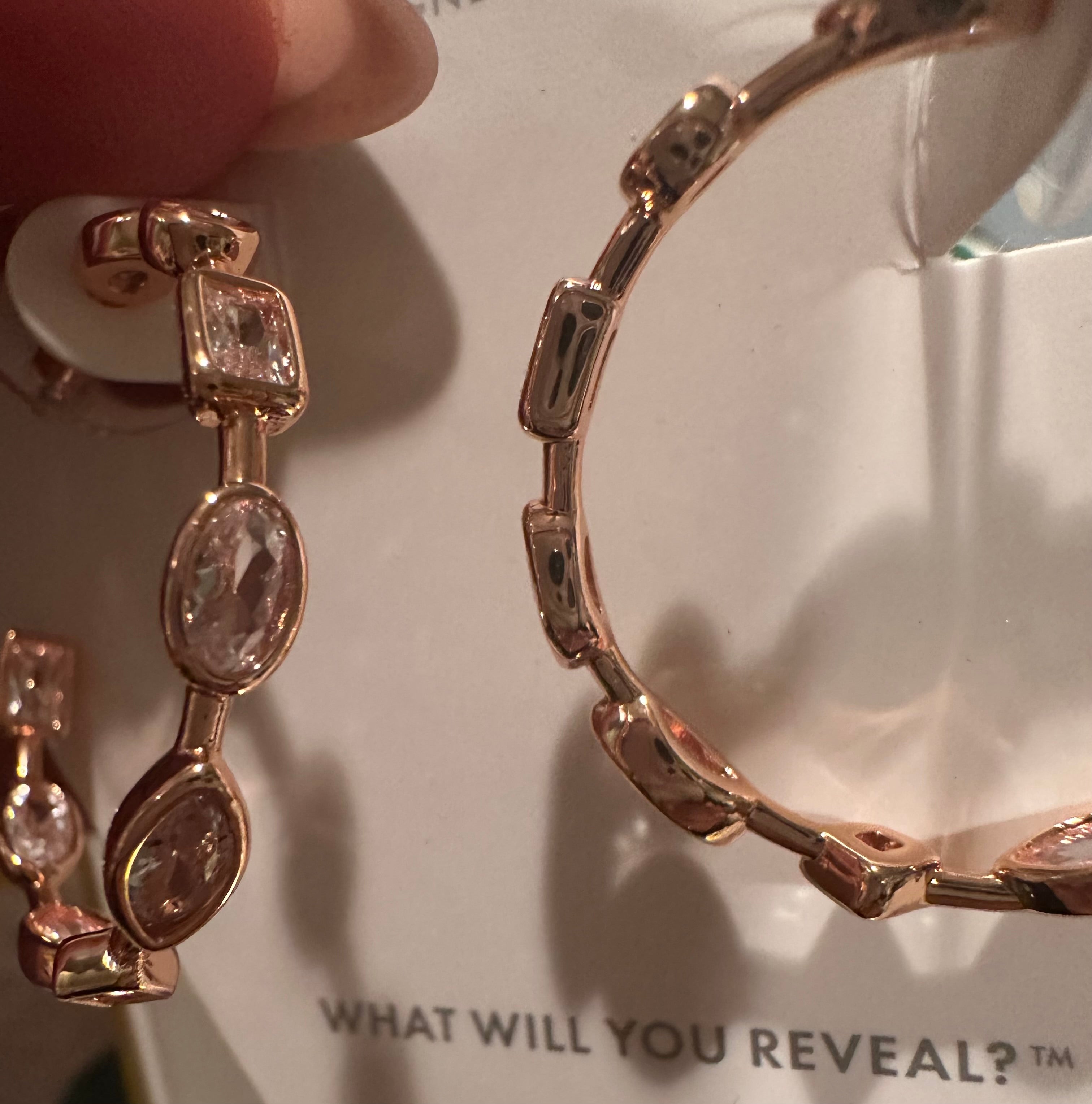 BP CZ Rose Gold Hoops Preorder