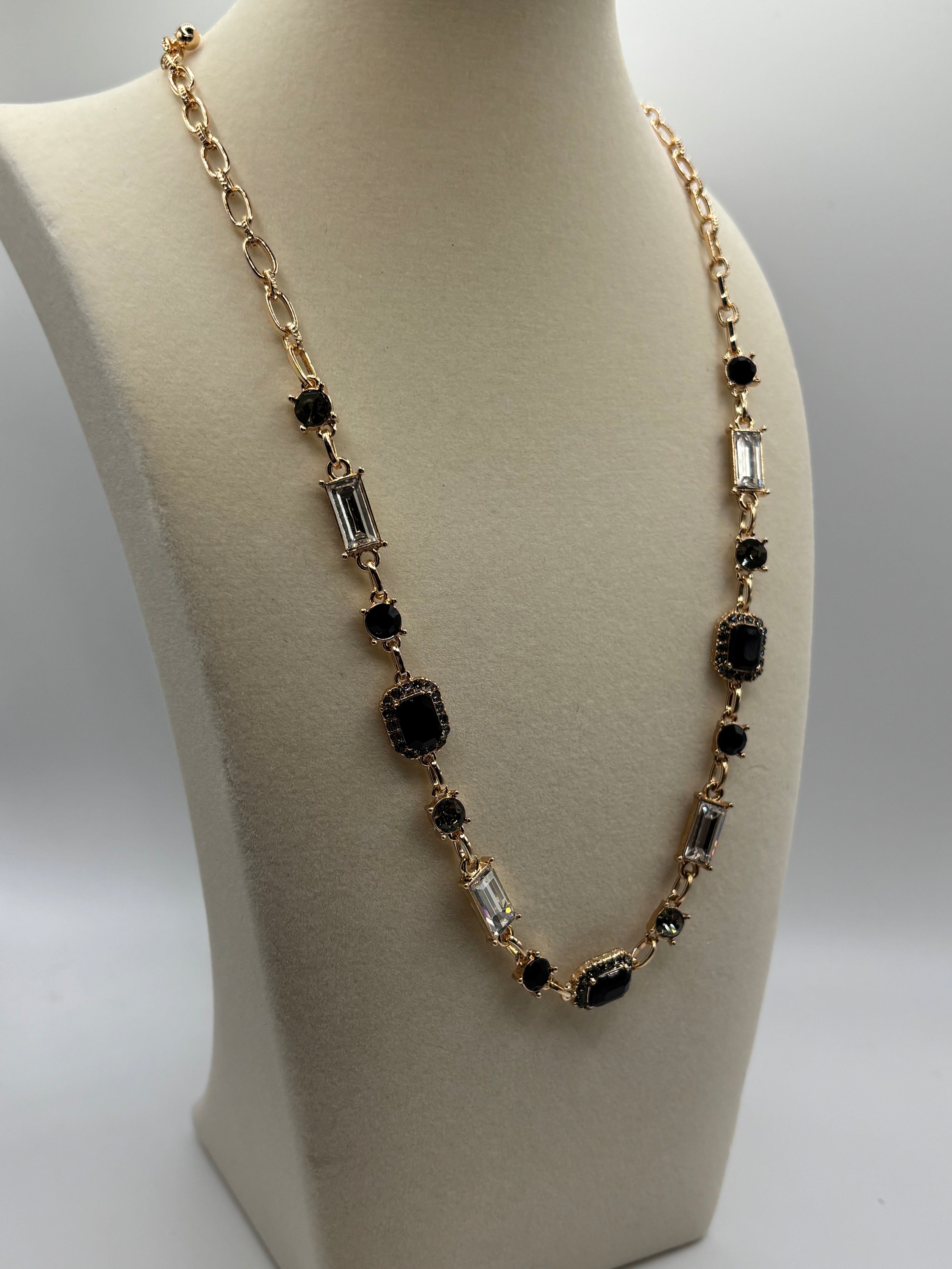 ATC Black Gradient Gem Necklace