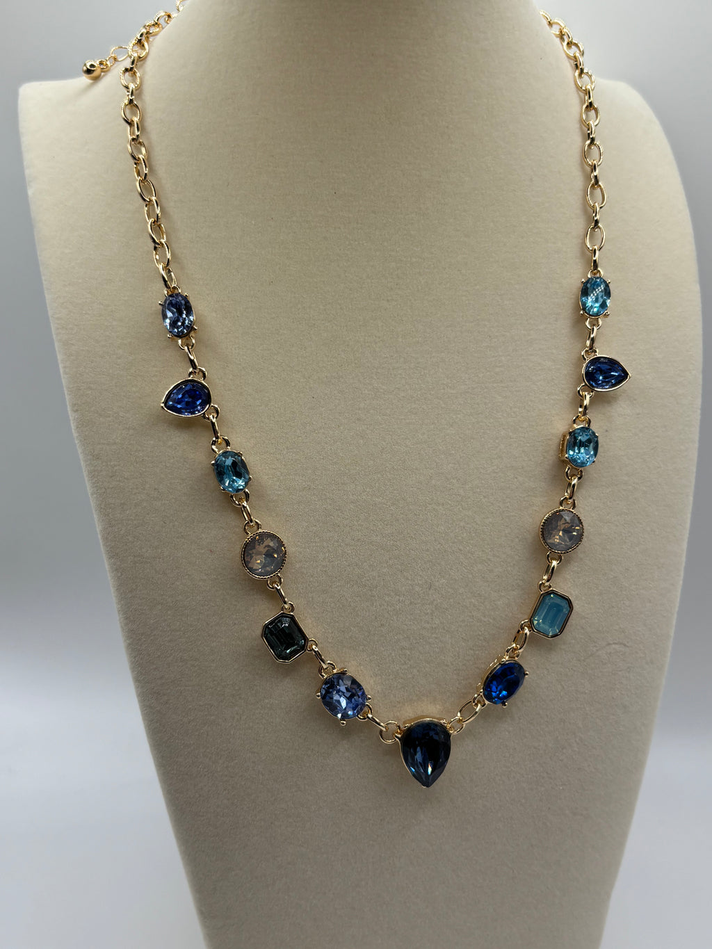 ATC Ombre Blue Gem Necklace Preorder