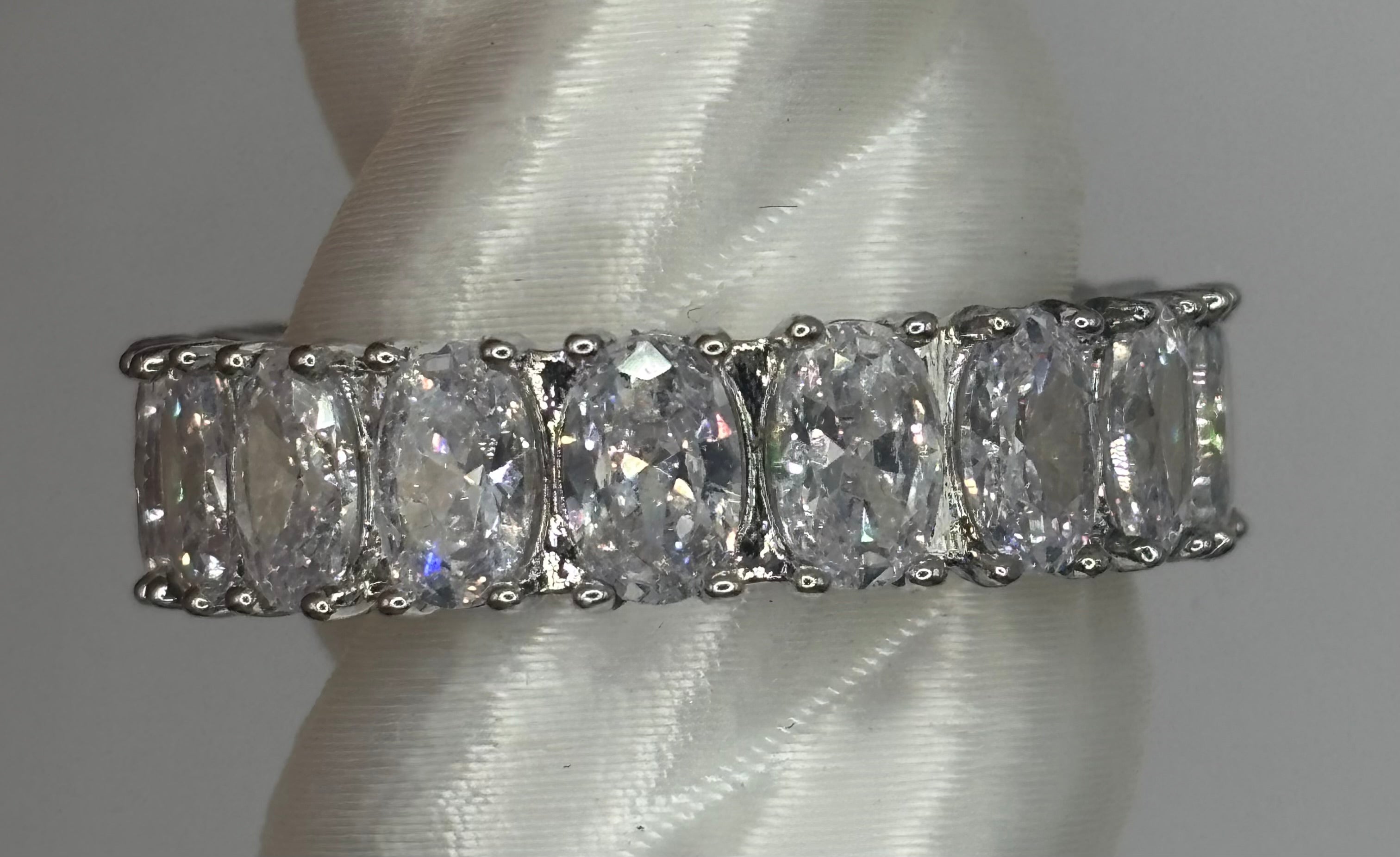 BP Diamond CZ Rhodium Ring Size 11