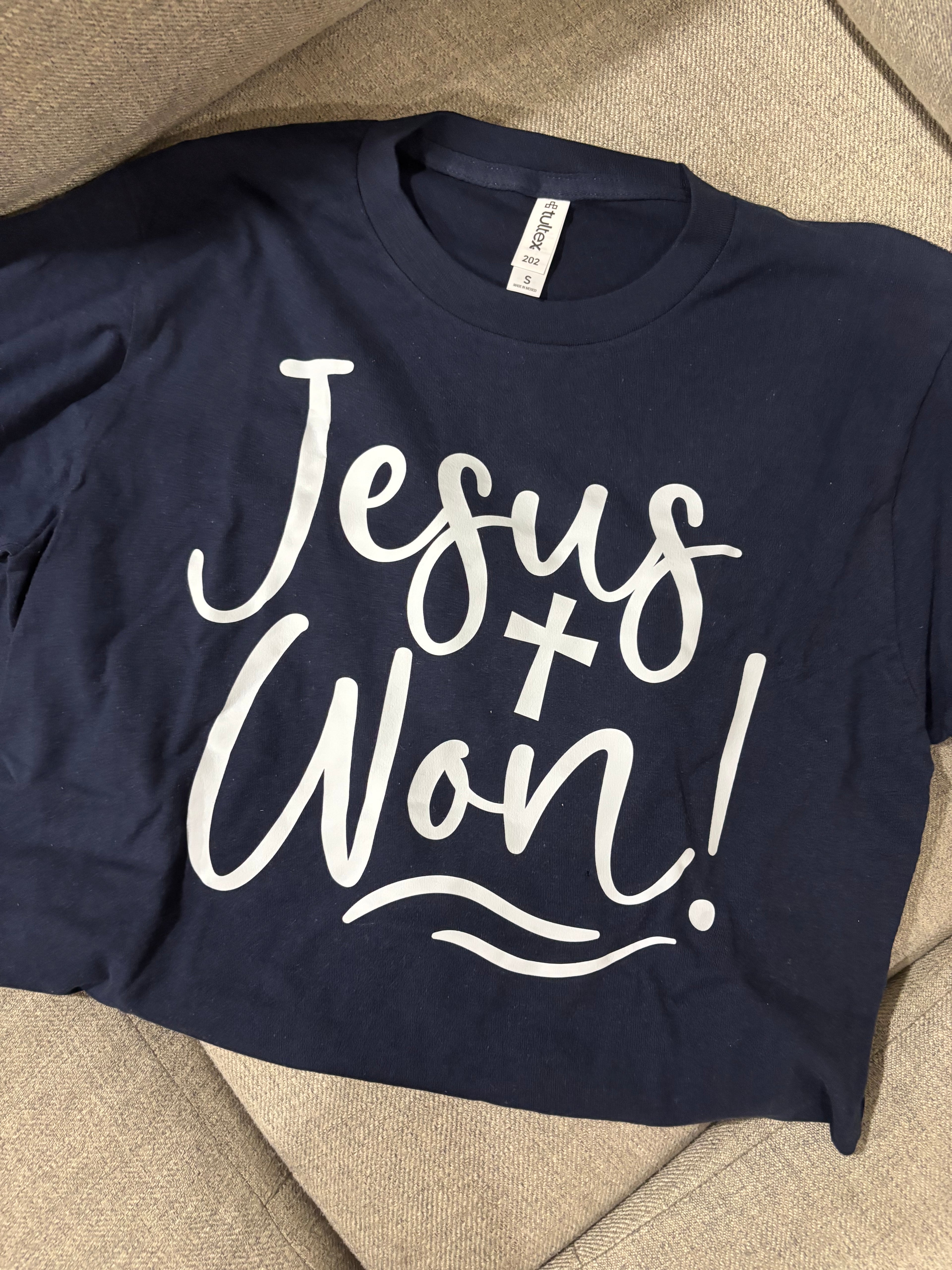 Jesus Won TShirt Size Small