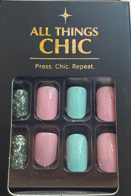 A Little Salty Press-On Nails Short