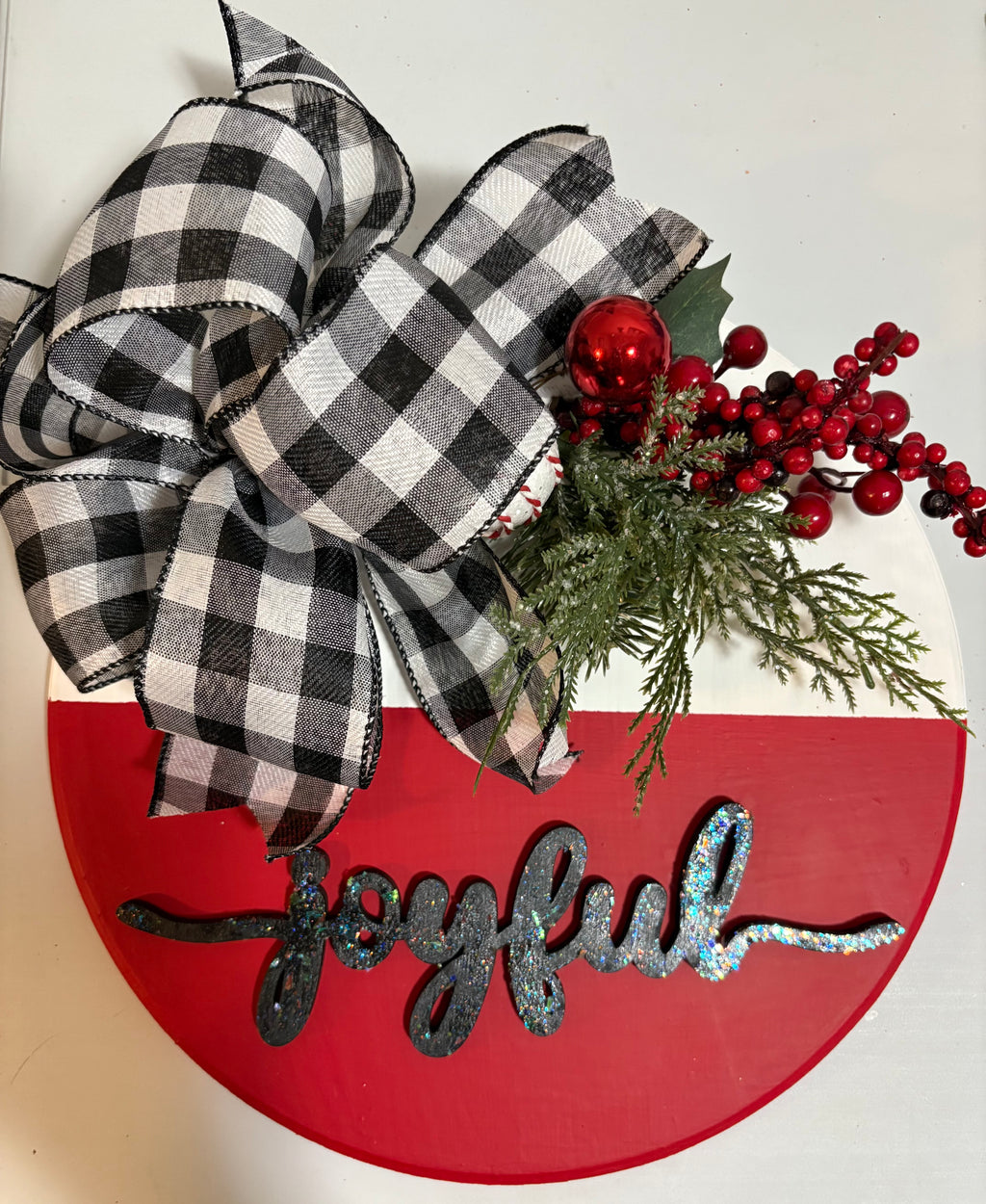 Christmas Holiday Door Hanger- Made to Order