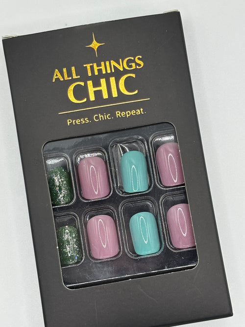 A Little Salty Press-On Nails Short