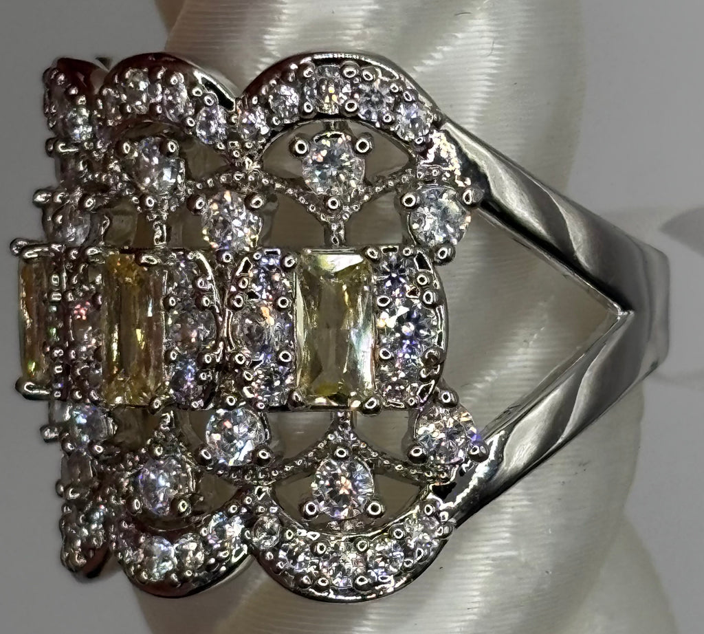 BP Lemon Rhodium Ring Size 8