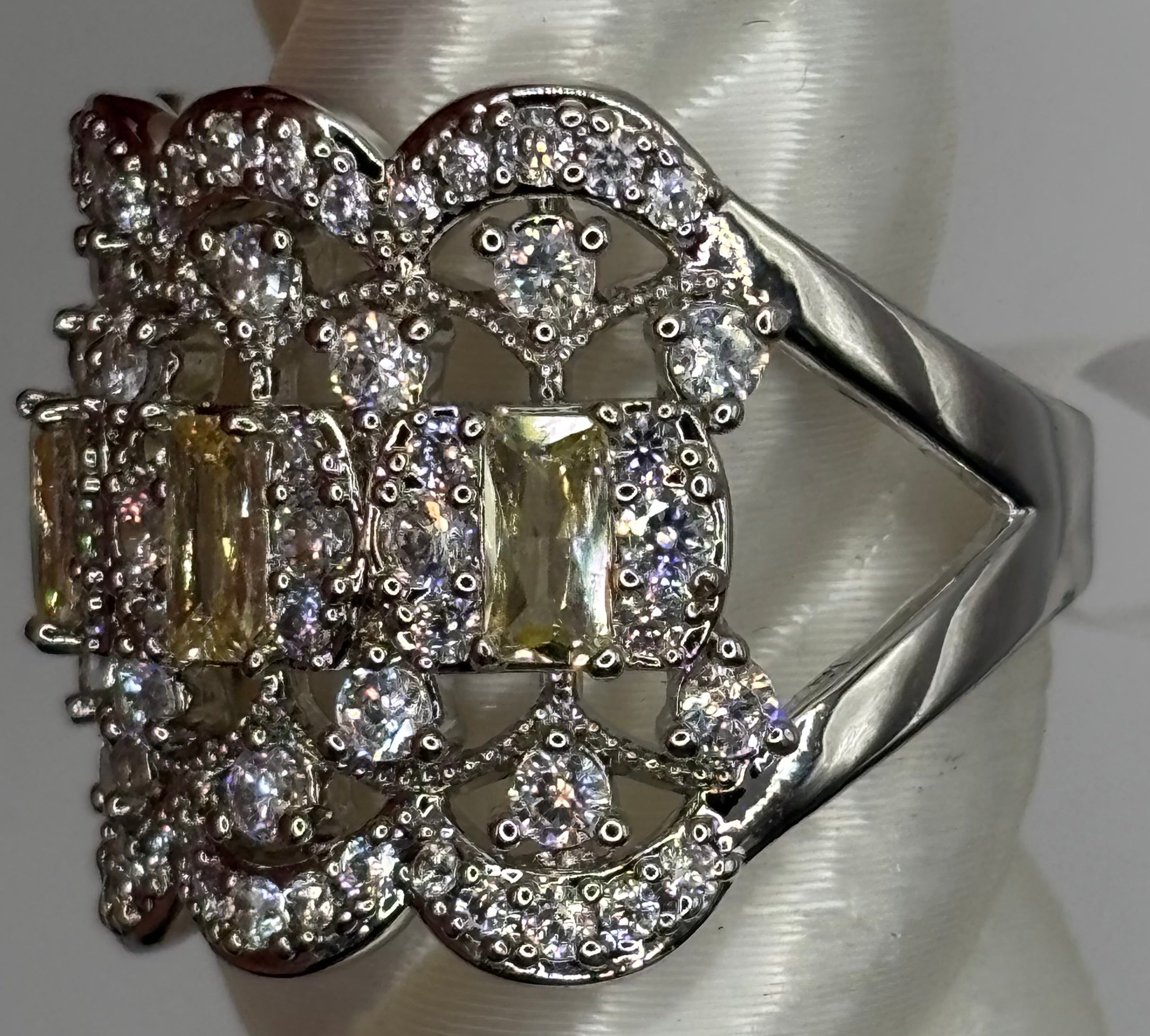 BP Lemon Rhodium Ring Size 8