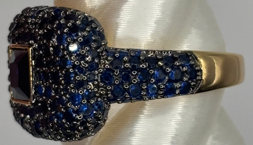 BP Sapphire Gold Ring Size 7