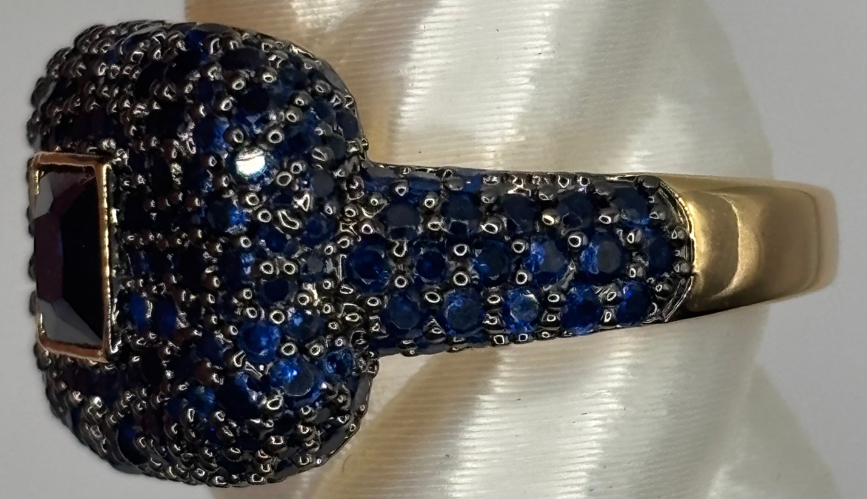 BP Sapphire Gold Ring Size 7