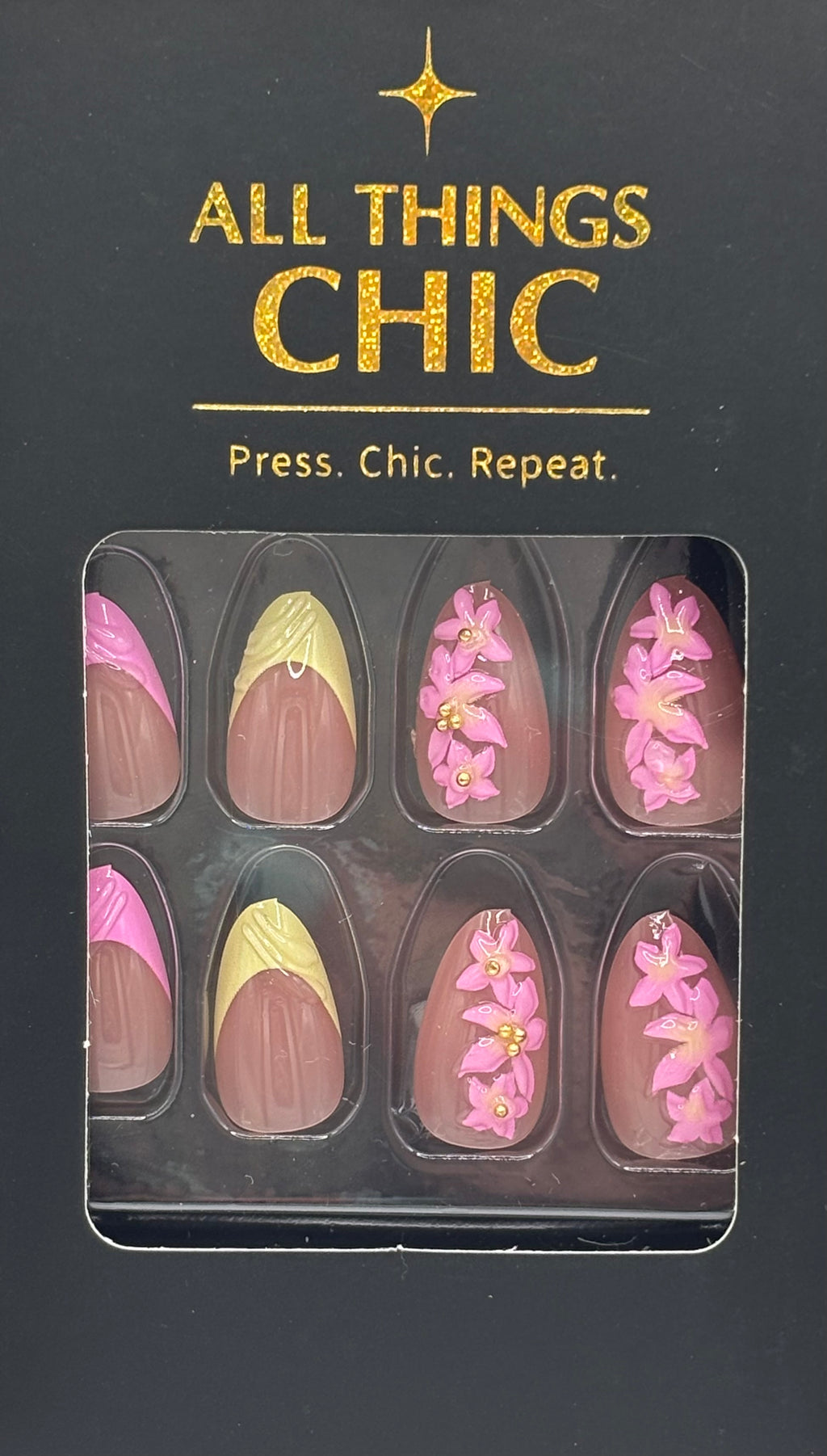 Hawaiian Sunrise Press-On Nails Medium