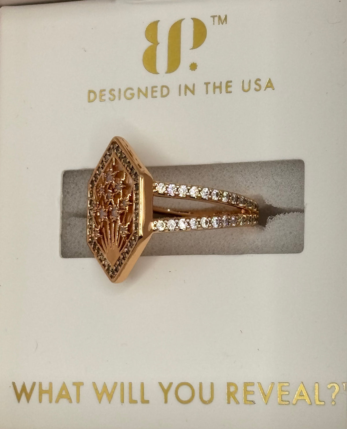 BP Somewhere Over the Rainbow Ring Size 6 Halo Collection