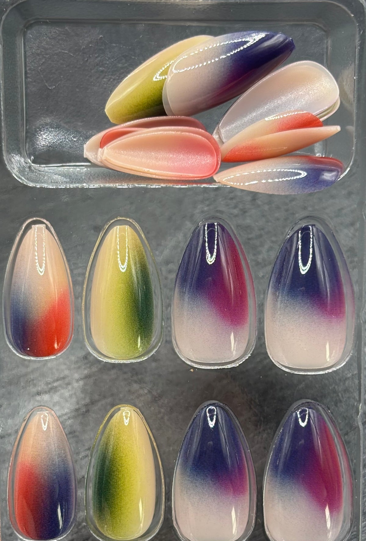 Watercolor Paintings Press-On Nails Medium