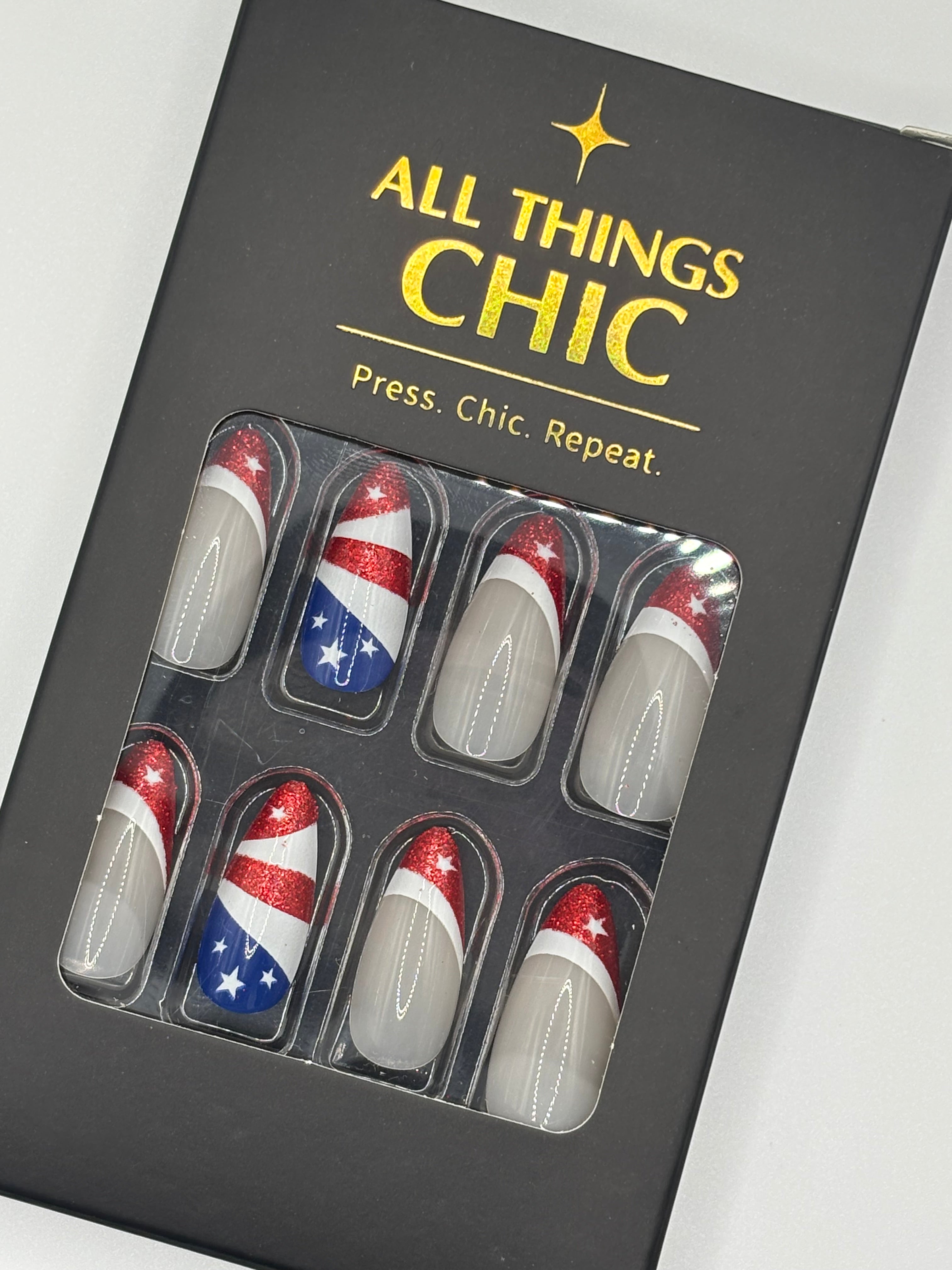 Let Freedom Ring Press-On Nails Medium