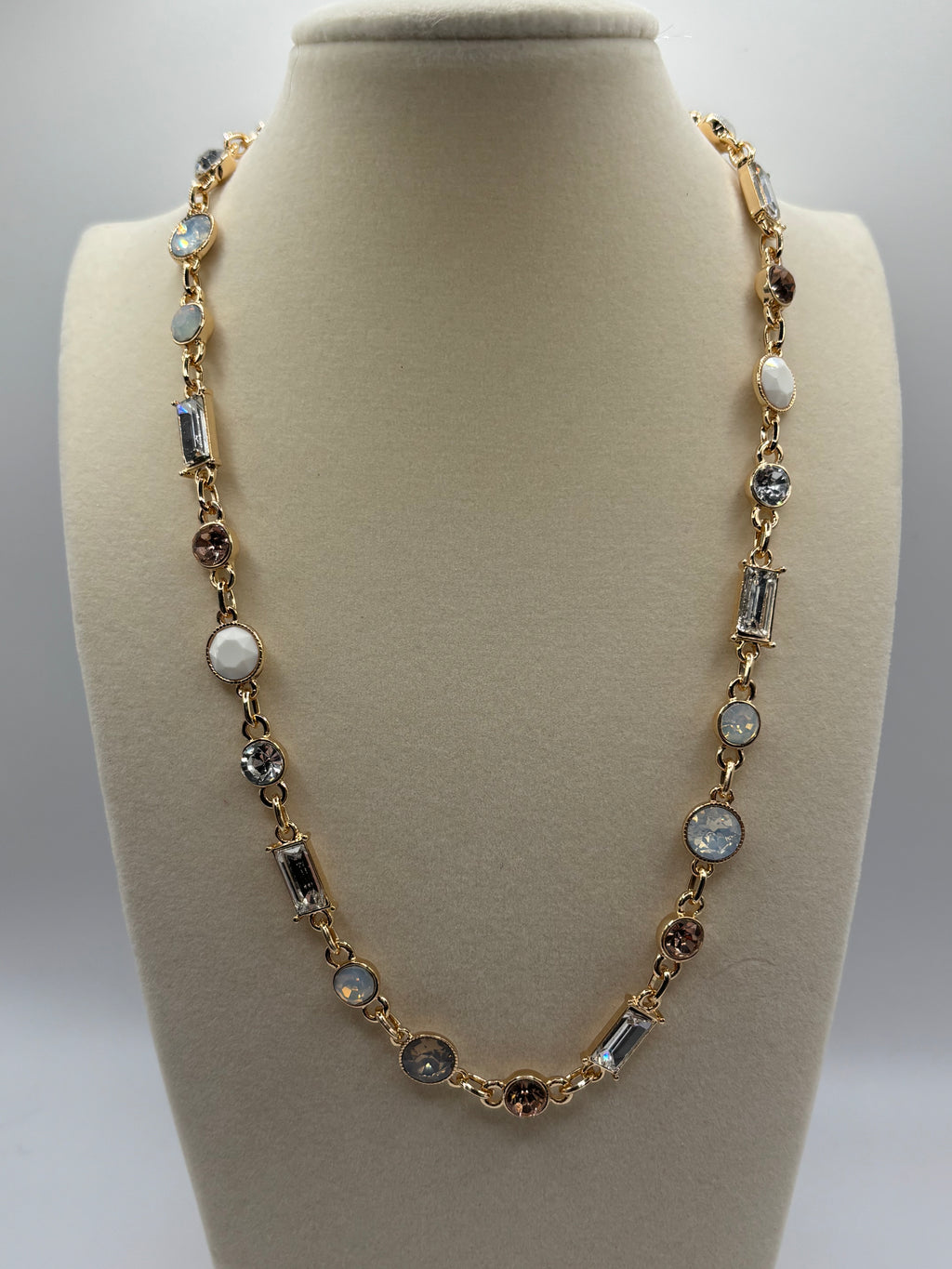 ATC White Gradient Gem Necklace Preorder