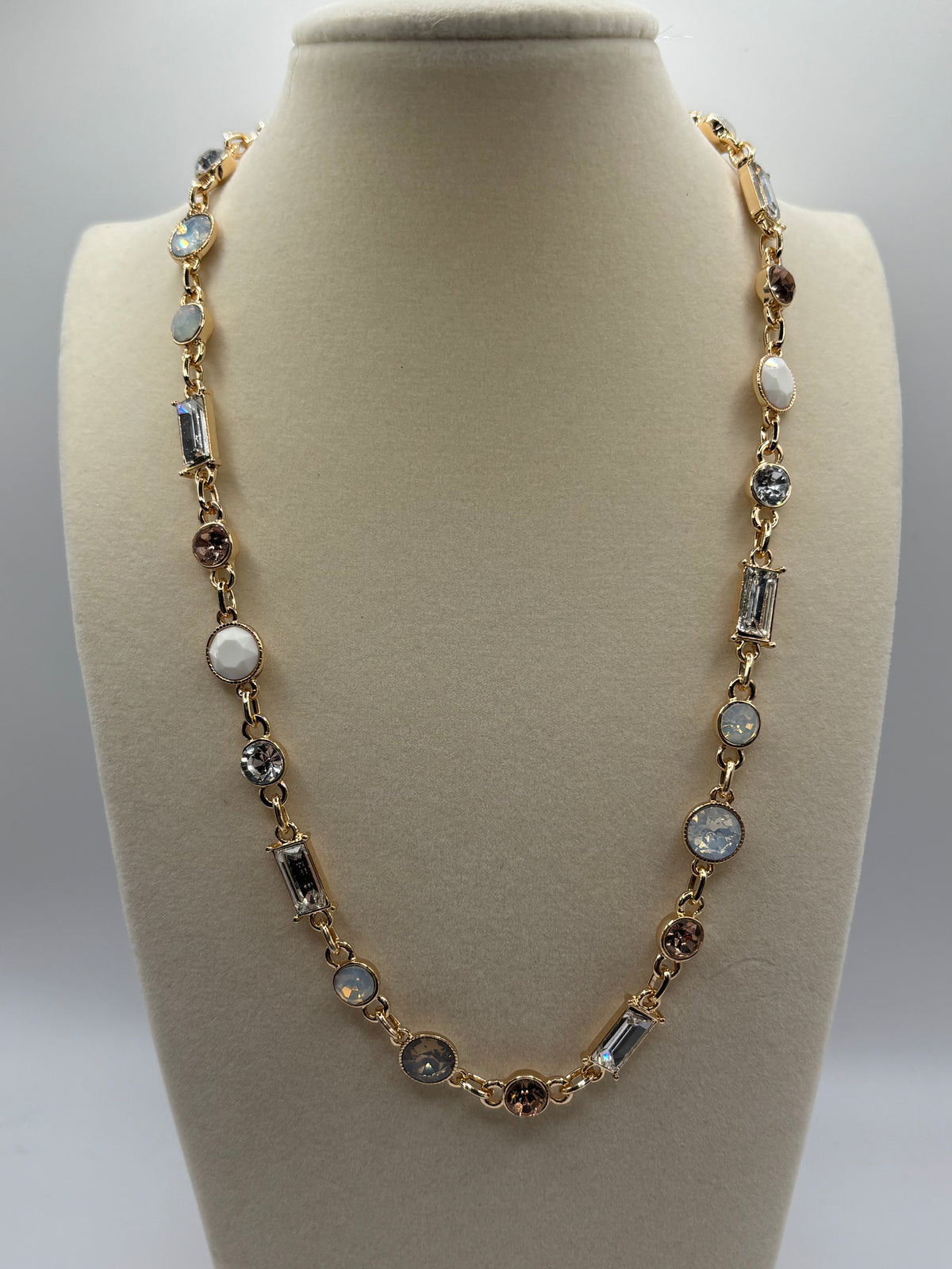 ATC White Gradient Gem Necklace Preorder