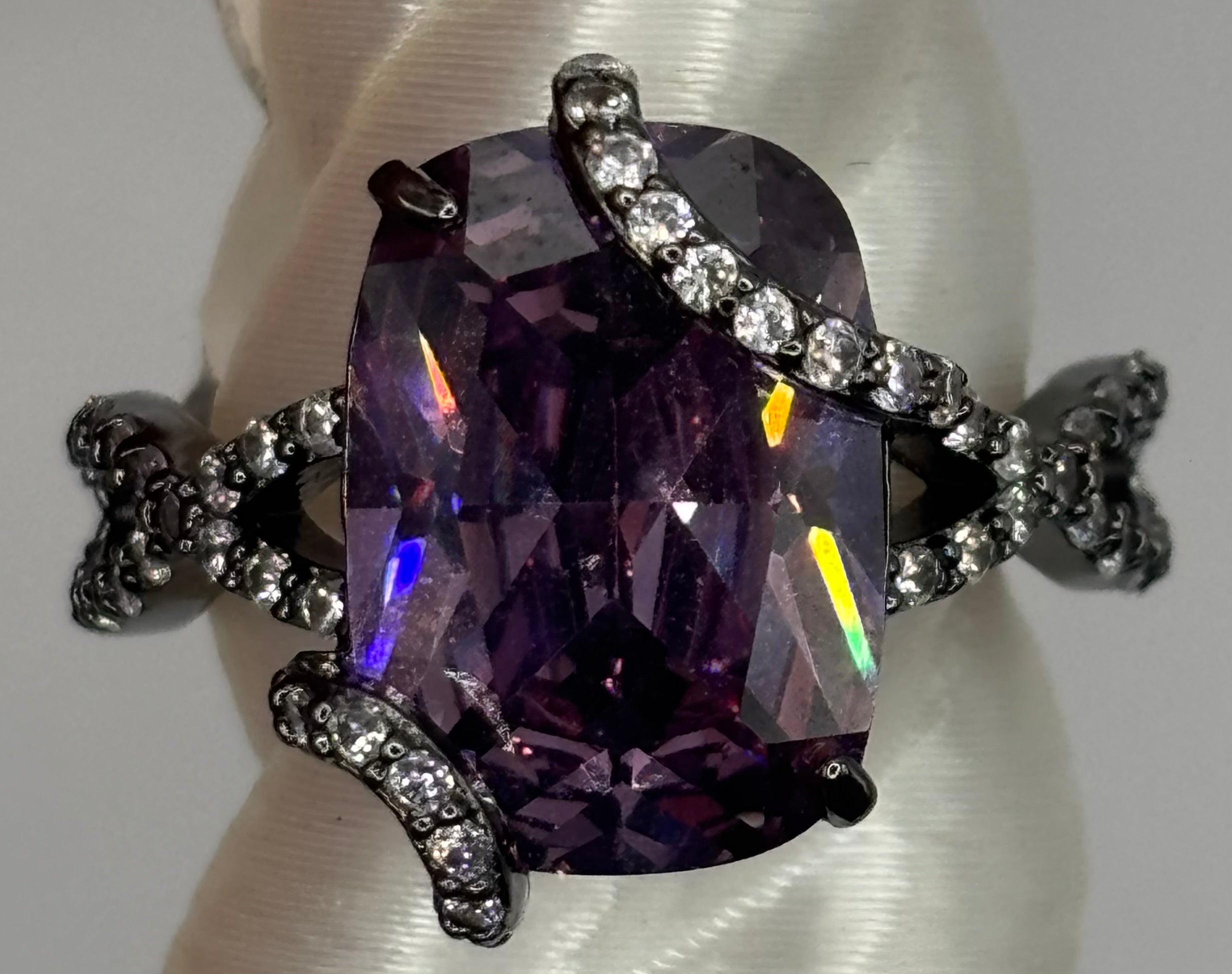 BP Amethyst Hematite Ring Size 7 Sirens Collection