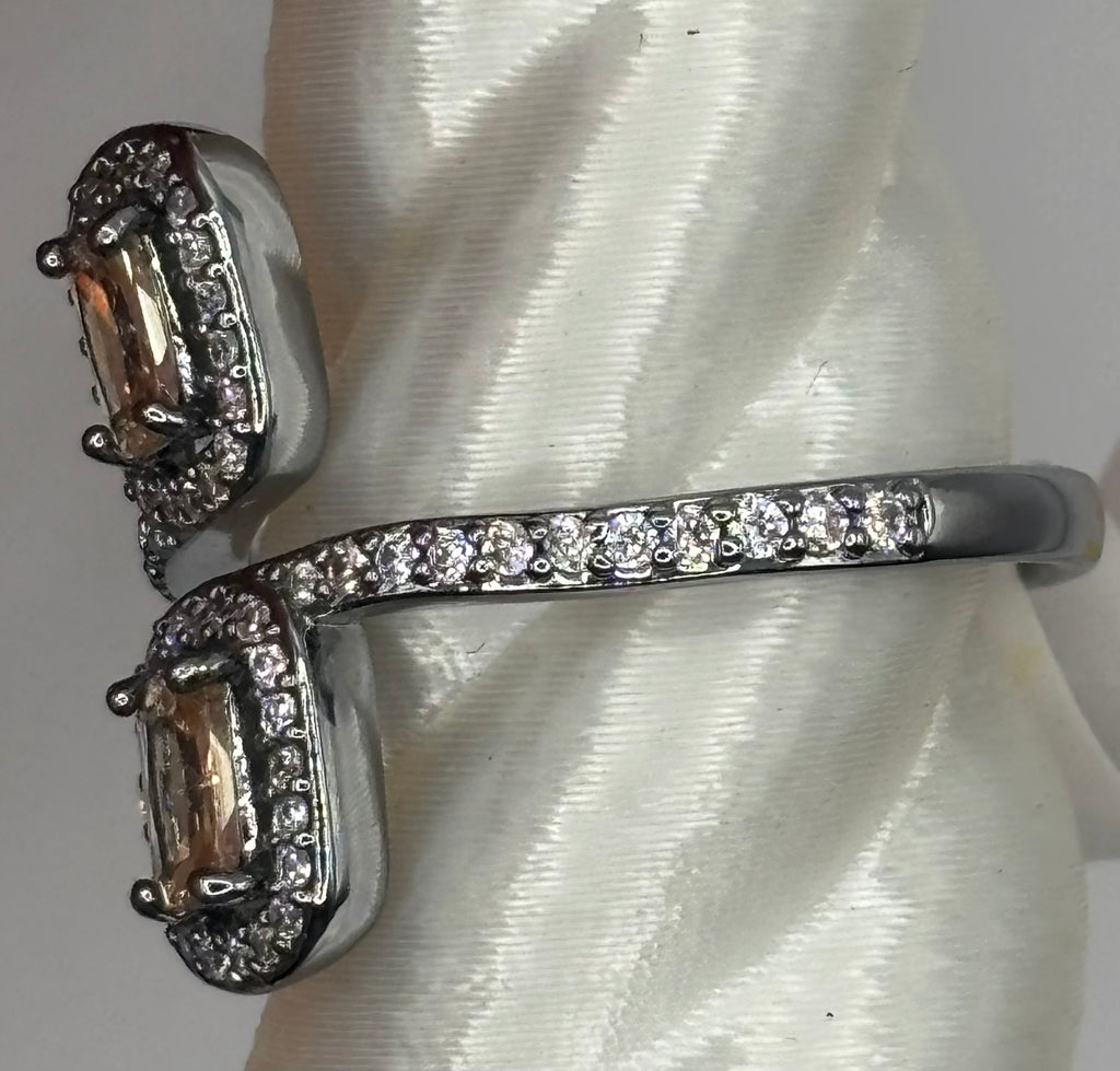 BP Smokey Topaz Hematite Ring Size 7