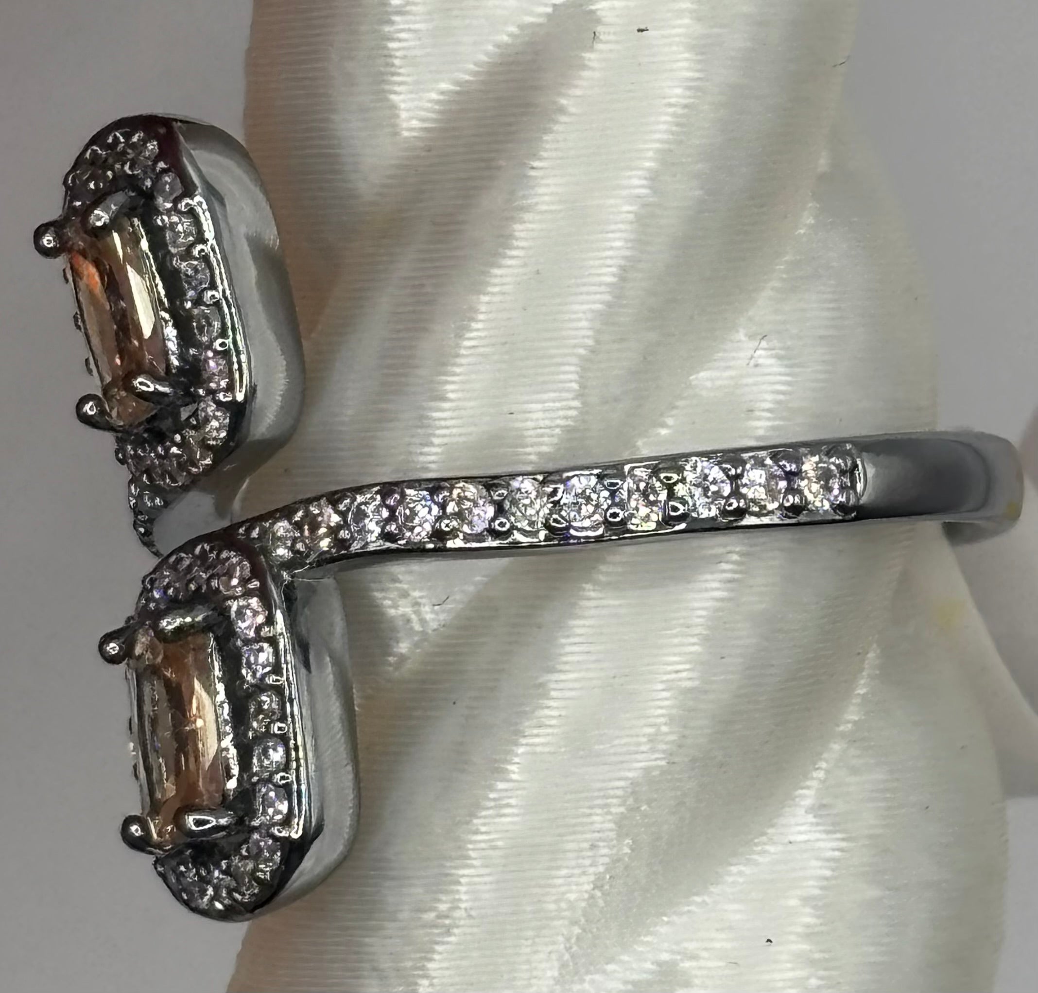BP Smokey Topaz Hematite Ring Size 7