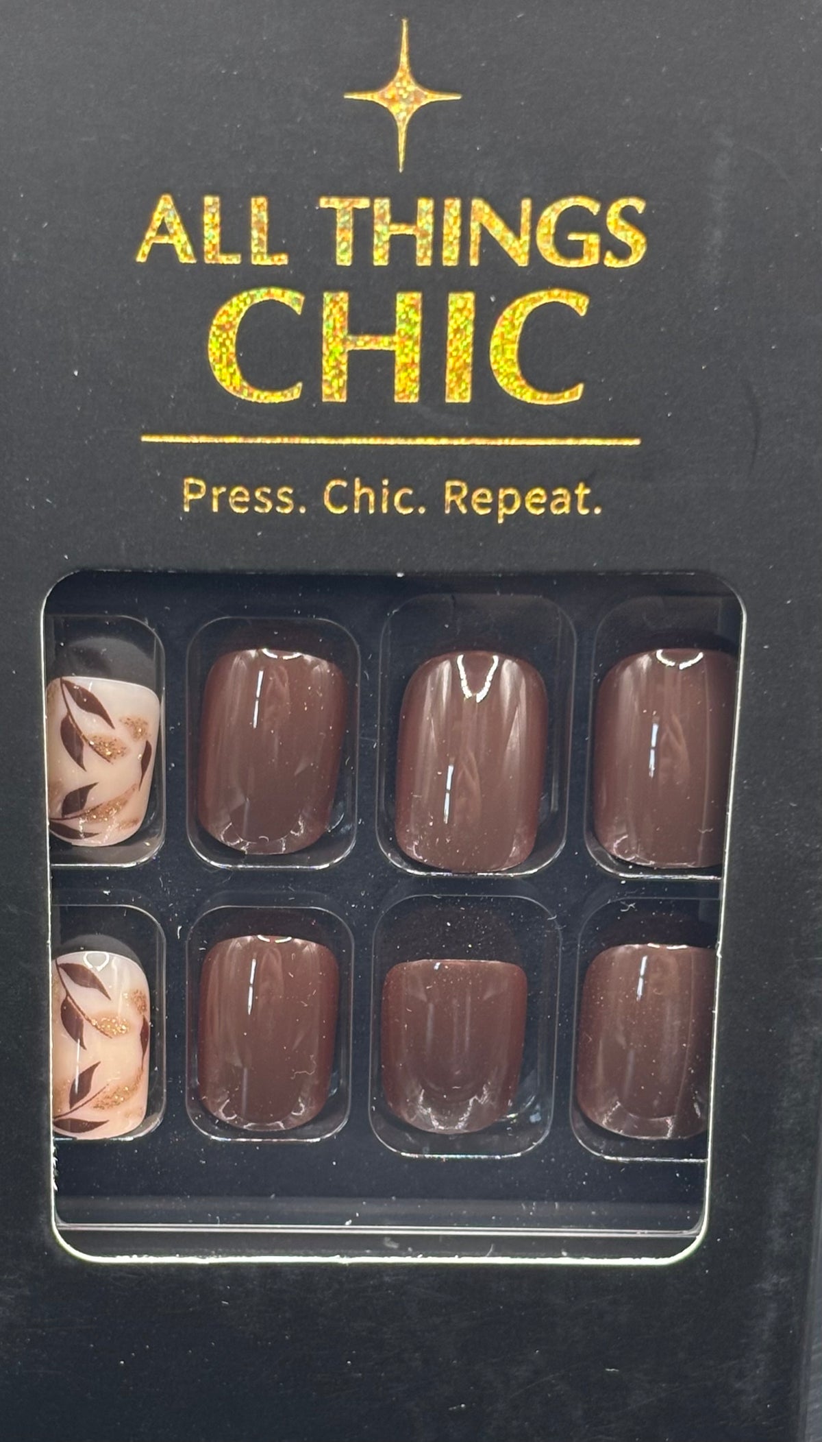 Maple Mist Press-On Nails Short