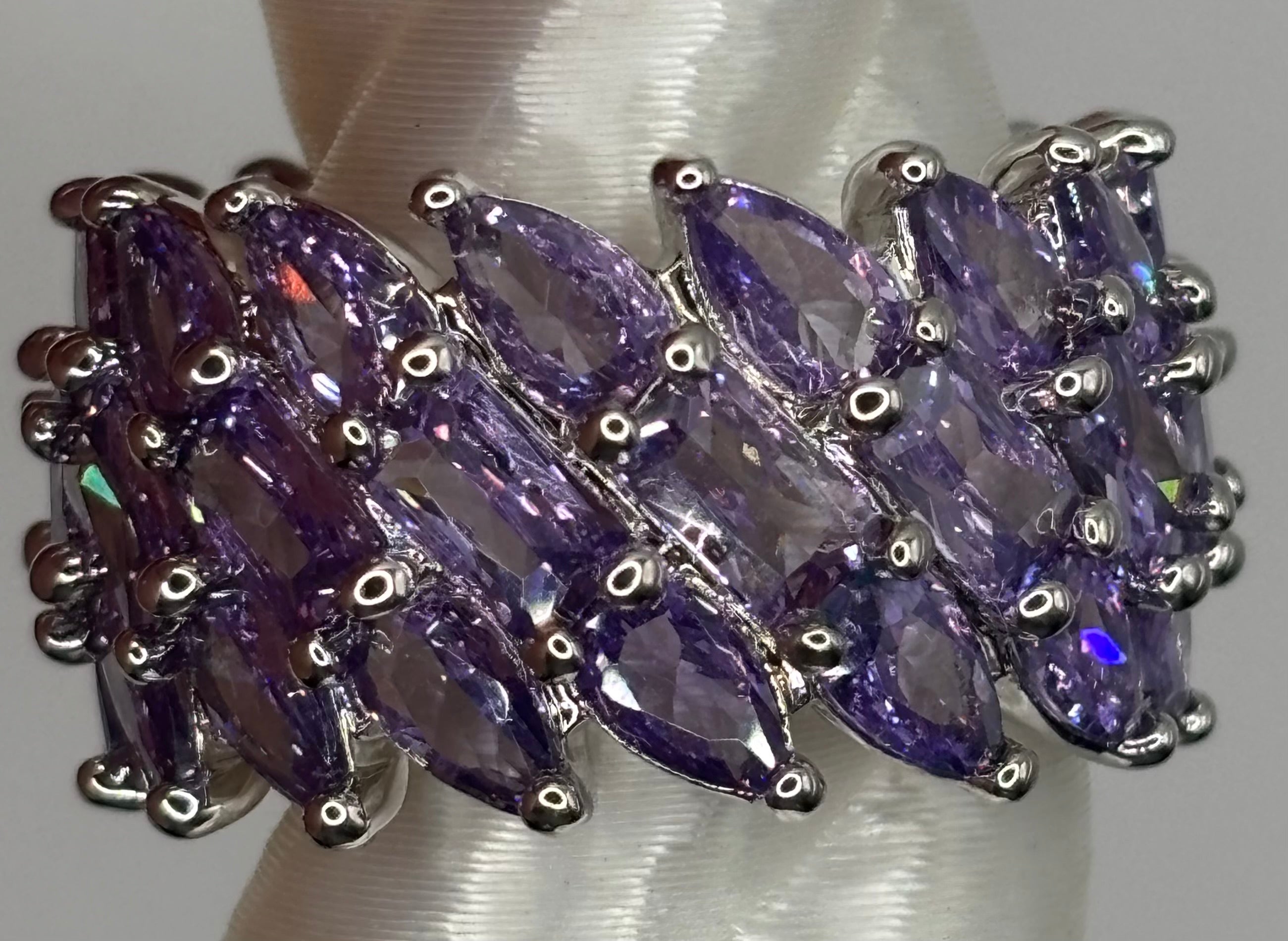BP Amethyst Hematite Ring Size 6